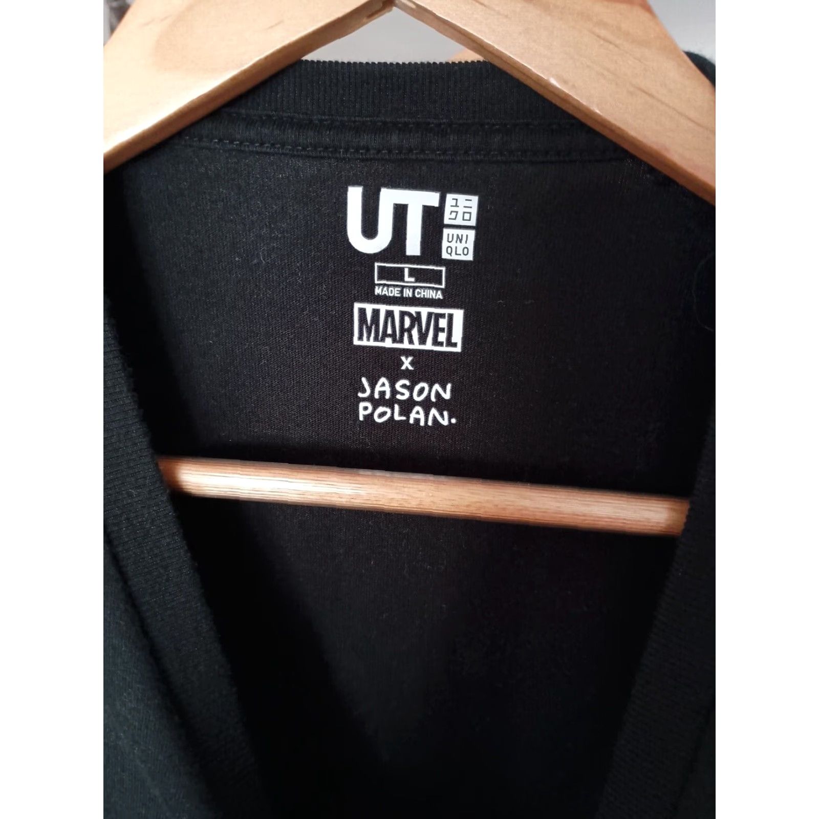 Uniqlo VINTAGE Uniqlo Marvel Hulk Jason Polan T-shirt Mens L Black Size US L / EU 52-54 / 3 - 4 Thumbnail
