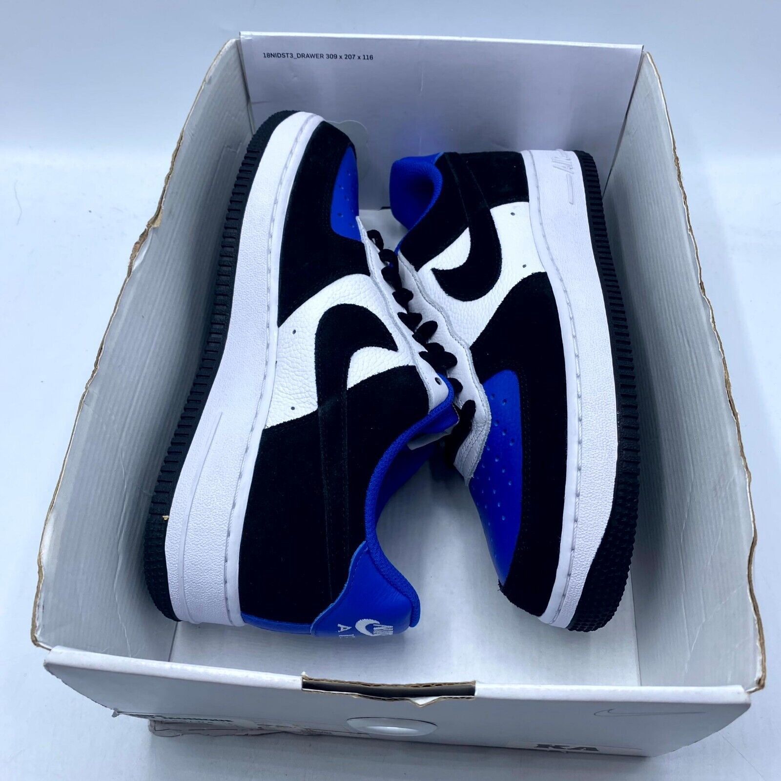 Nike NEW Nike By You Lace Up BlackBlue Sneaker Men's DN4162-991 Size US 6.5 / EU 39-40 - 9 Thumbnail