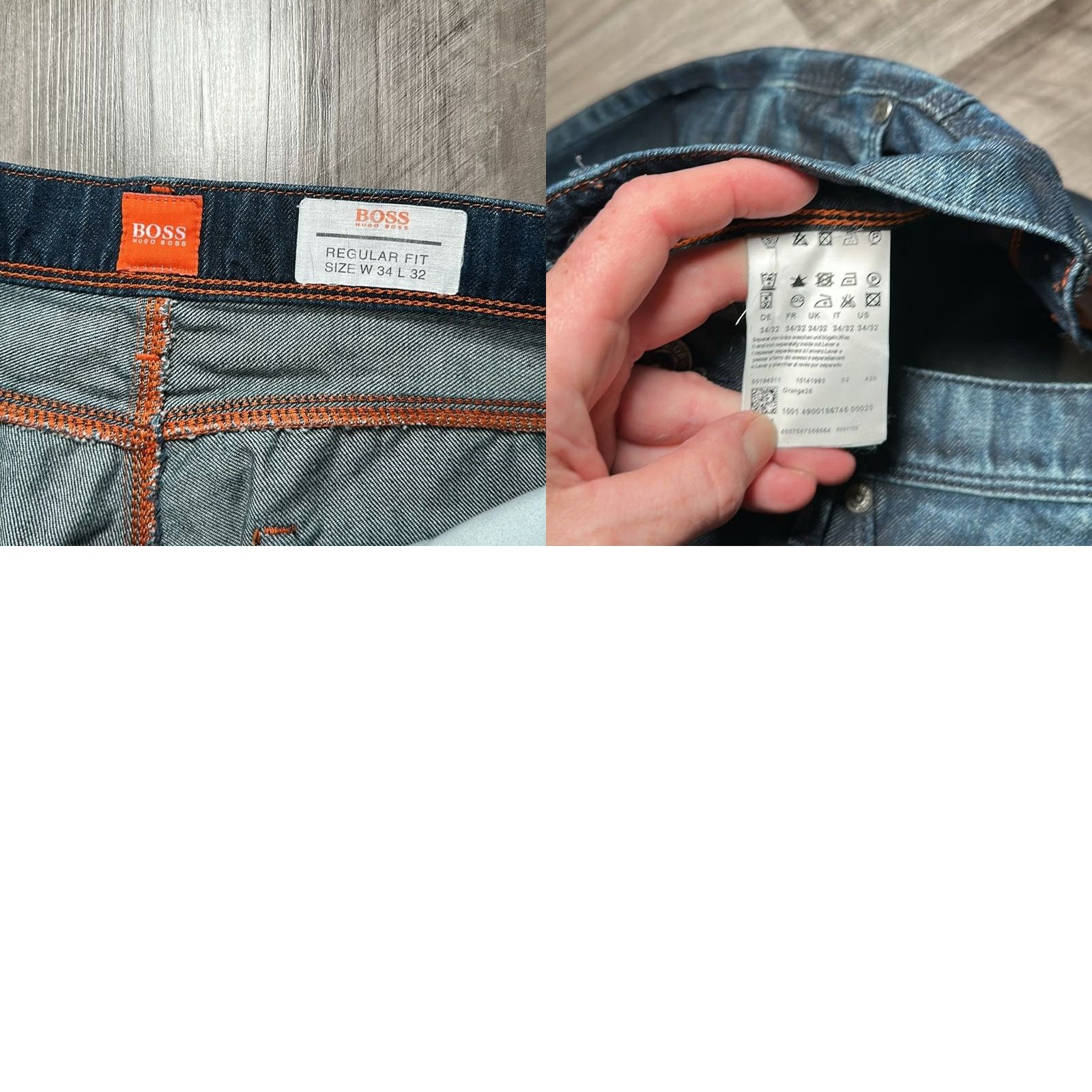 Vintage Hugo Boss BOSS Orange Regular Fit Light Coated Jeans 34 Size US 34 / EU 50 - 8 Thumbnail