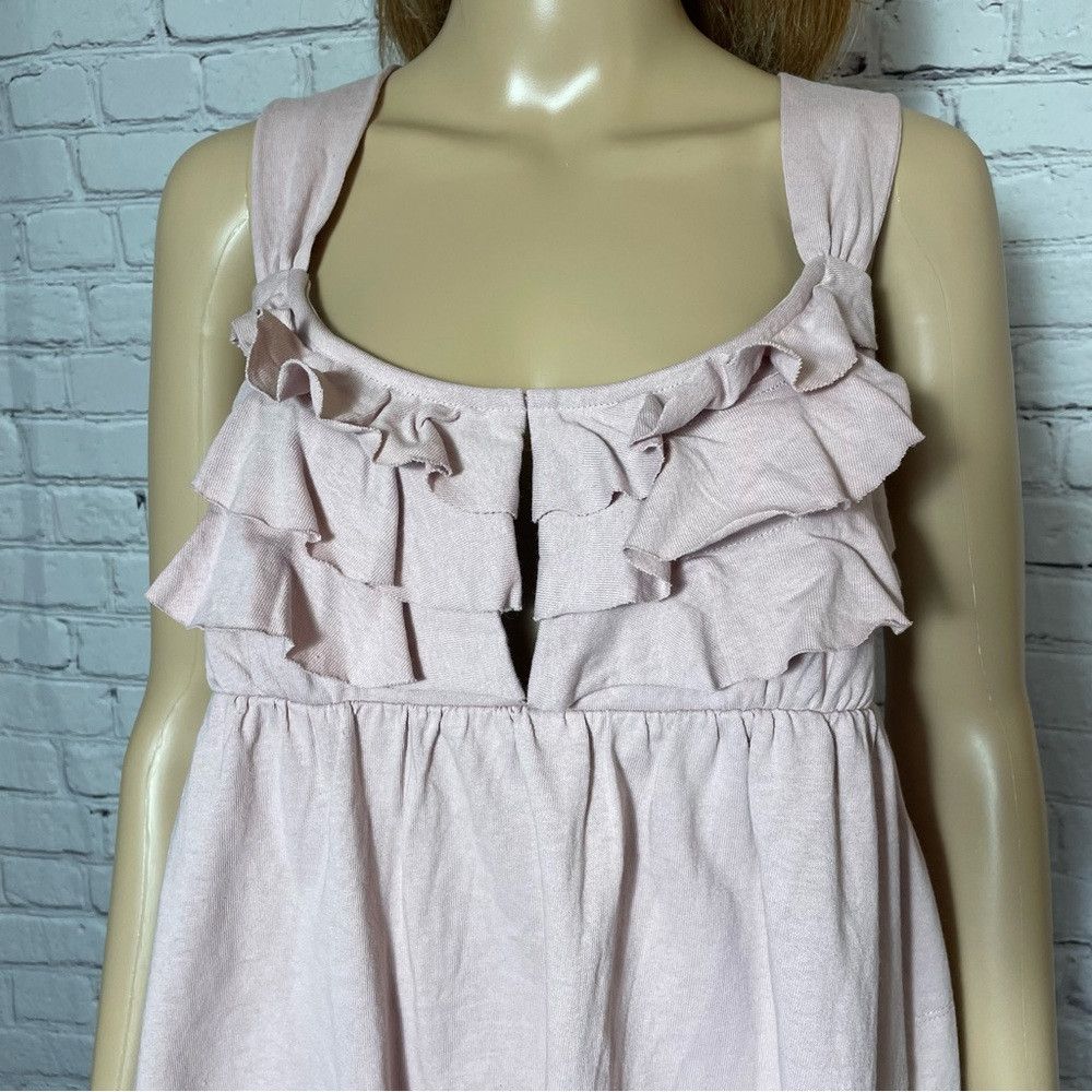 Free People New Free People Beach Pink Cotton Valley Mini Dress Size L Size L / US 10 / IT 46 - 3 Thumbnail
