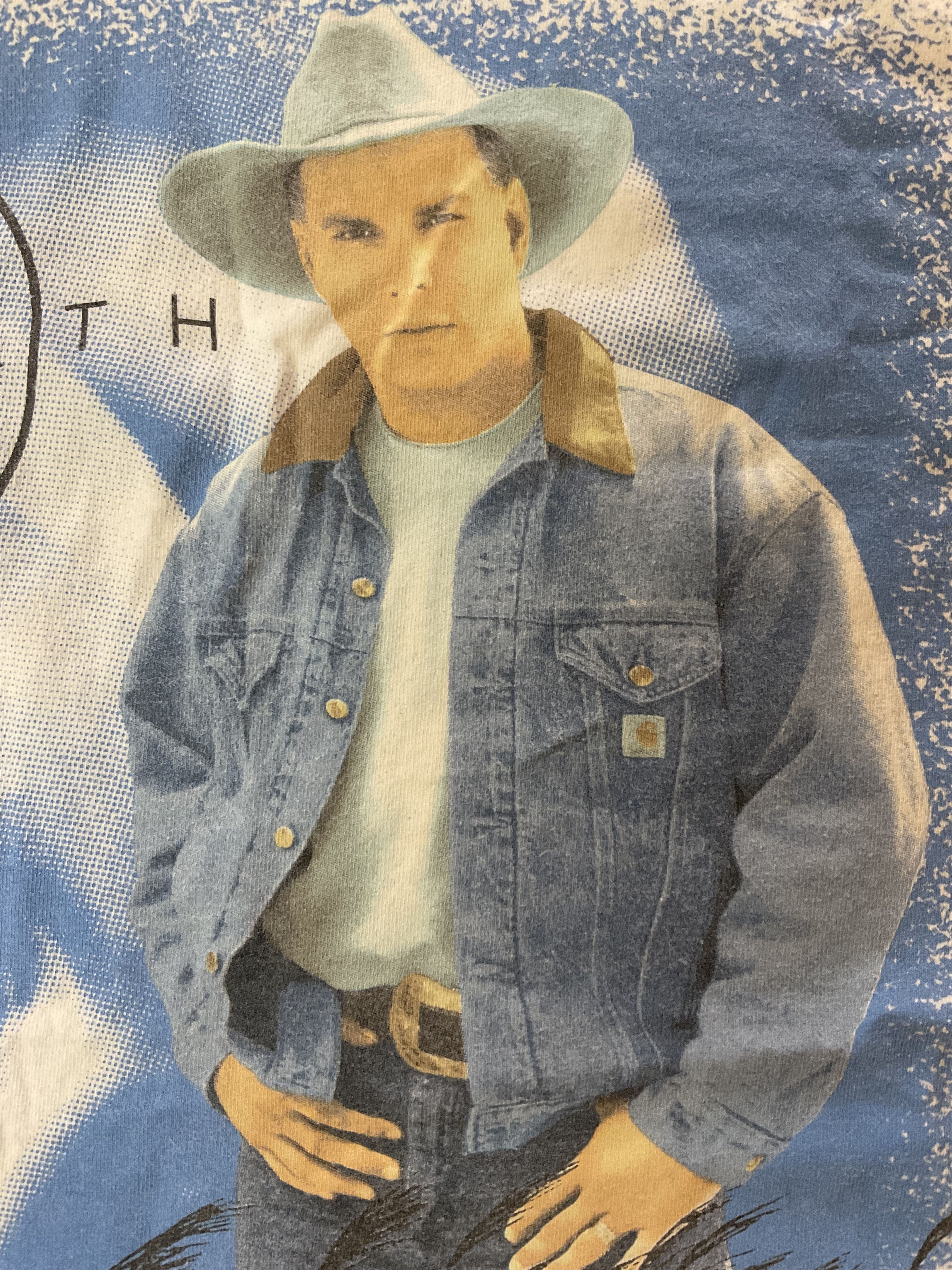 Band Tees Vintage 90s Garth Brooks Fresh Horses World Tour Tshirt Size US XXL / EU 58 / 5 - 4 Thumbnail