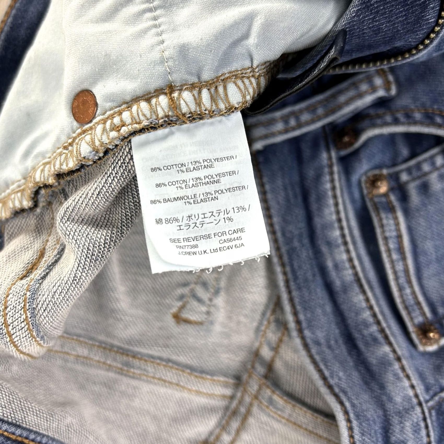 J.Crew J.CREW Jeans Womens 28 Blue Skinny Mid Rise Stretch Denim Casual J4756 Size 28" / US 6 / IT 42 - 5 Thumbnail