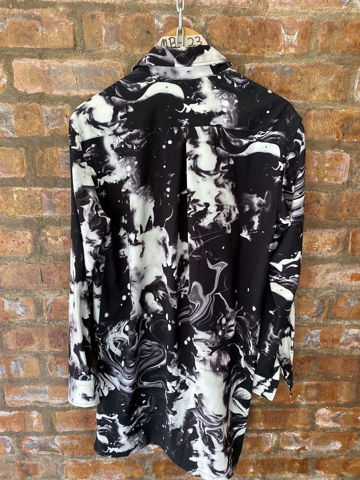 Shellac 2000s Shellac x Semantic Design Marble Galaxy long shirt Size US L / EU 52-54 / 3 - 9 Thumbnail