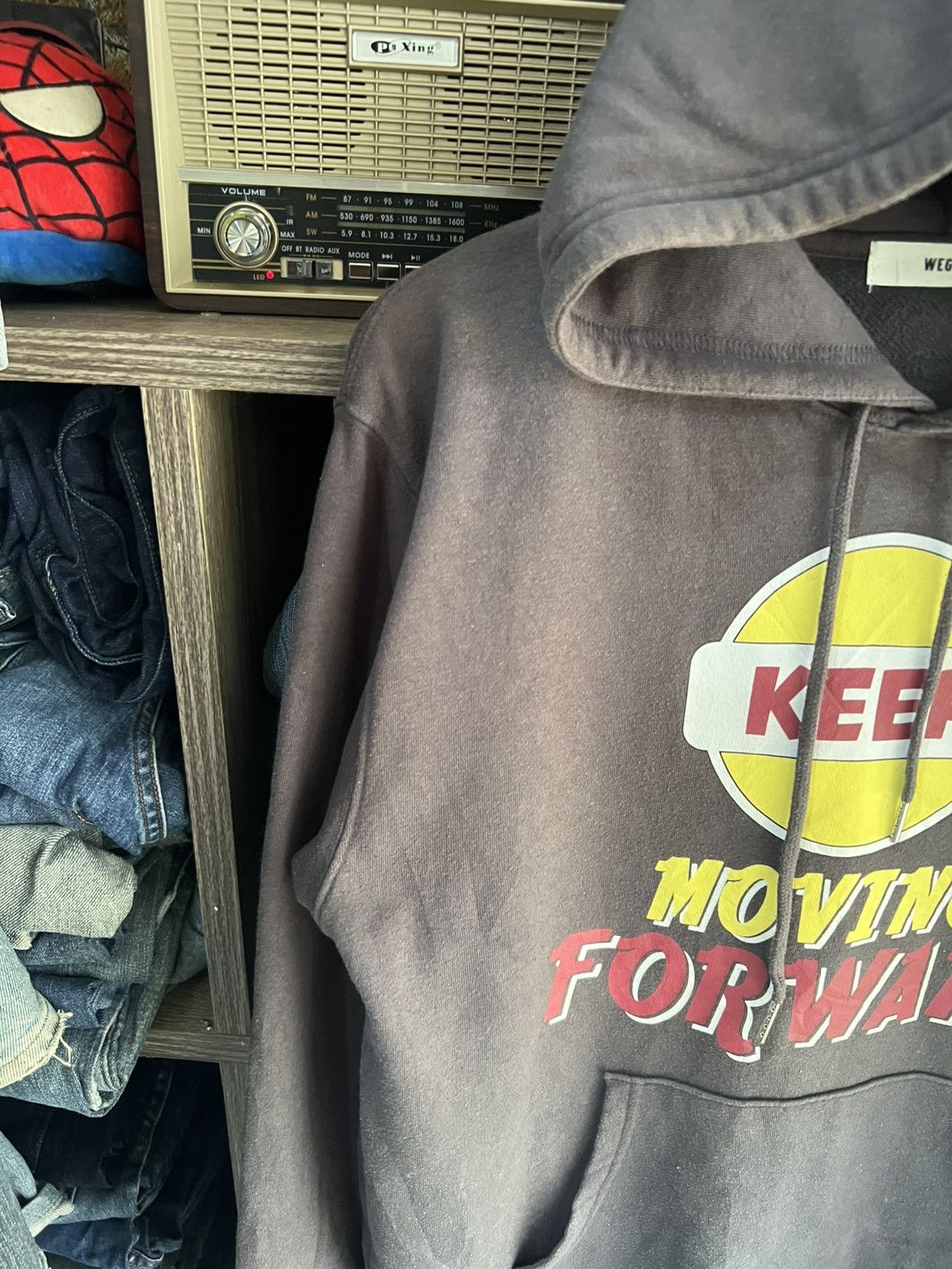 Japanese Brand 🔥Wego Keep Moving Forward Drawstring Hoodie Size US M / EU 48-50 / 2 - 4 Thumbnail
