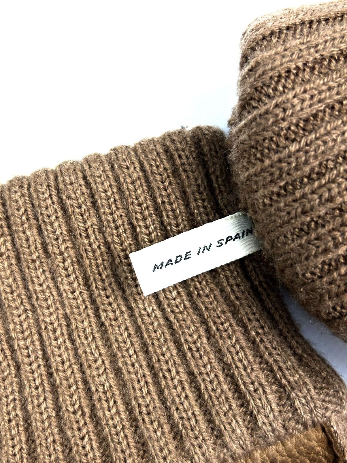 Loewe Archive Loewe Leather Gloves Brown Wool Vintage Luxure Men’s Size ONE SIZE - 10 Thumbnail