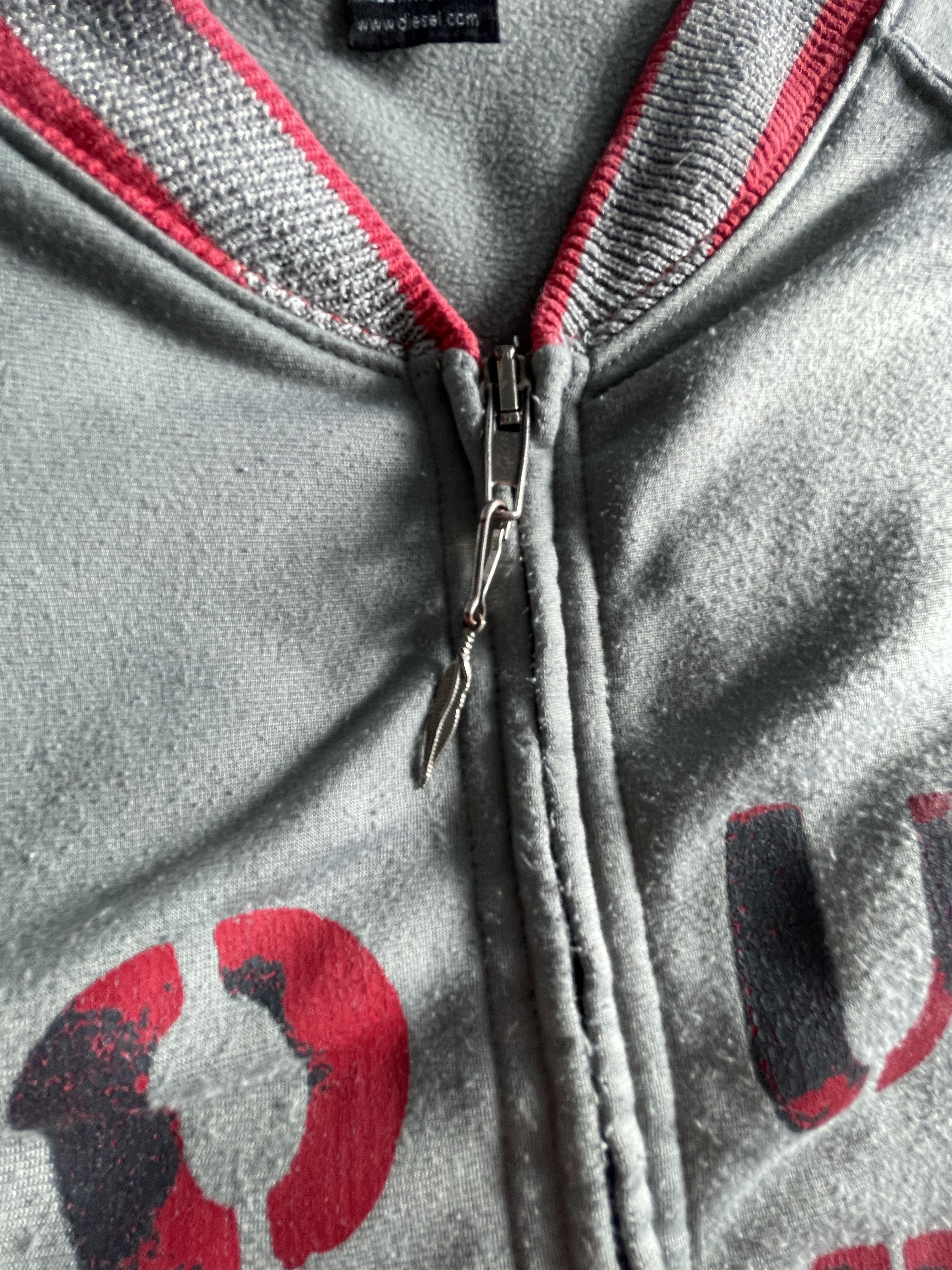 Diesel Diesel European Tour Track Jacket Y2K Gray Red Size US S / EU 44-46 / 1 - 7 Thumbnail