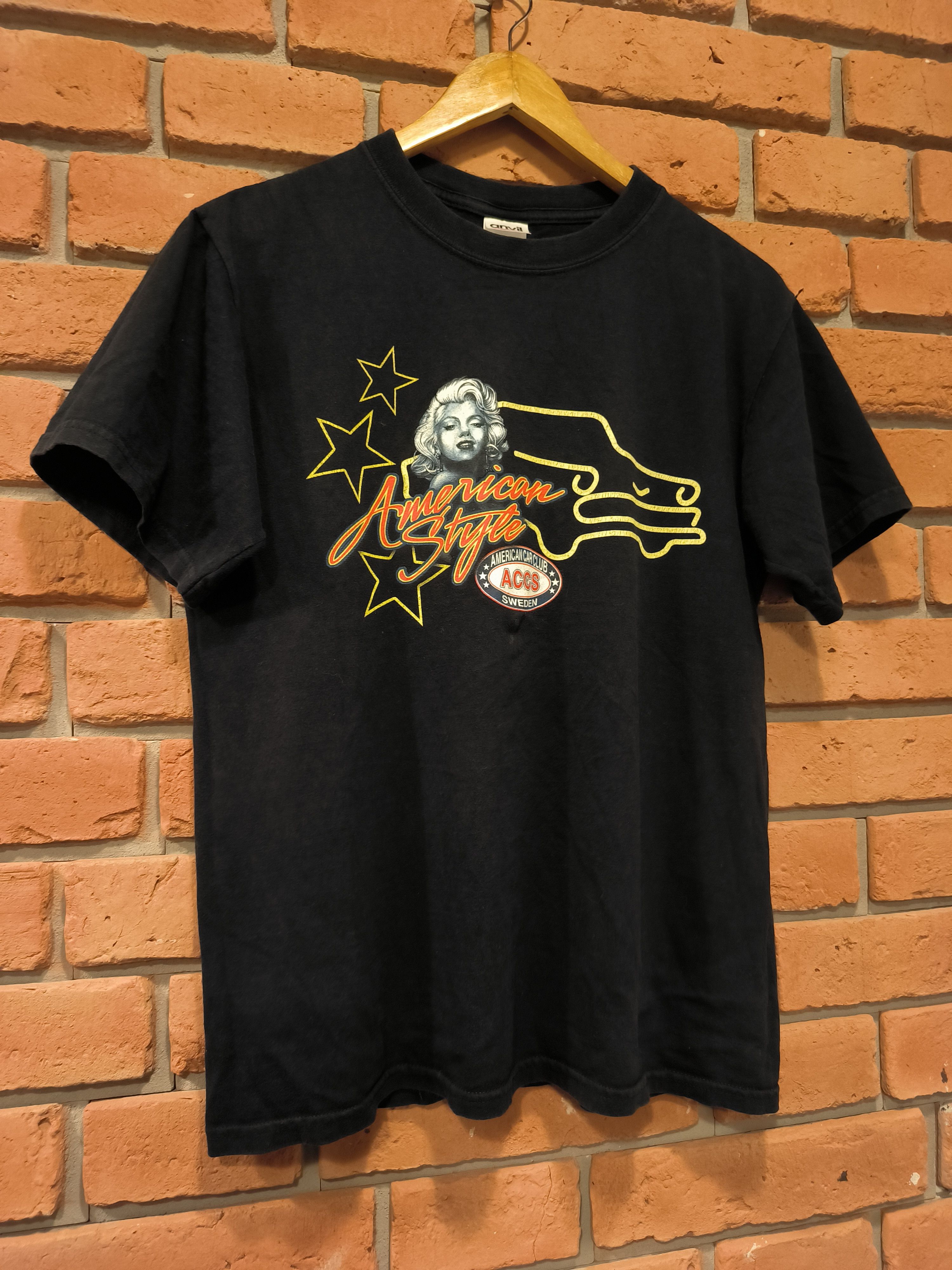 Anvil × Vintage American Style Car Club Sweden ACCS T-Shirt Vintage Print Size US M / EU 48-50 / 2 - 4 Thumbnail