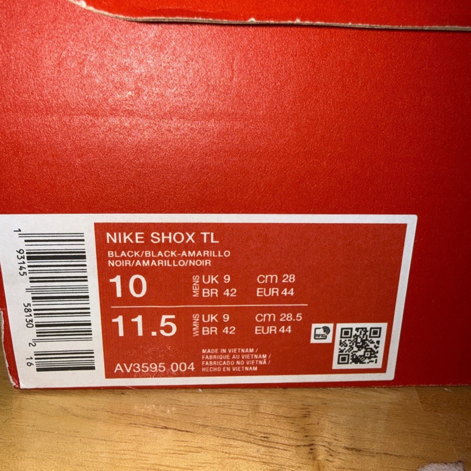 Nike Nike Shox TL ‘Sunrise’ Black Amarillo Red AV3595-004 Men’s Size US 10 / EU 43 - 10 Thumbnail