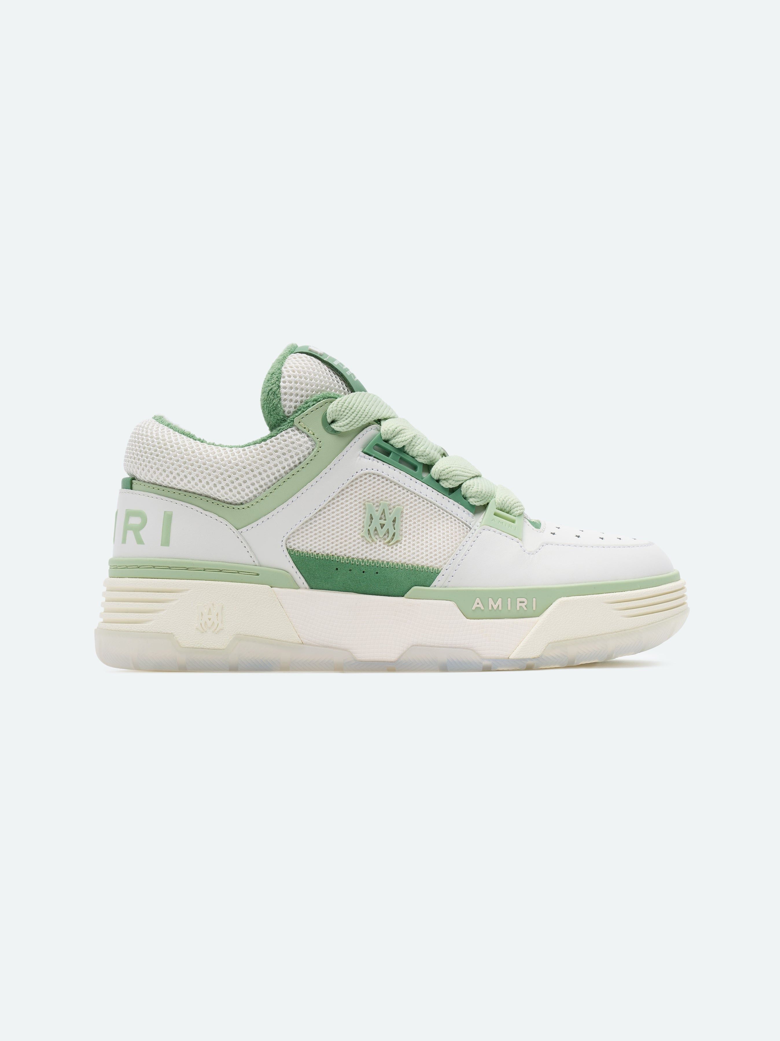 Amiri oc11z0225 MA-1 Low-Top Sneakers in Green/White Size US 10 / EU 43 - 1 Thumbnail