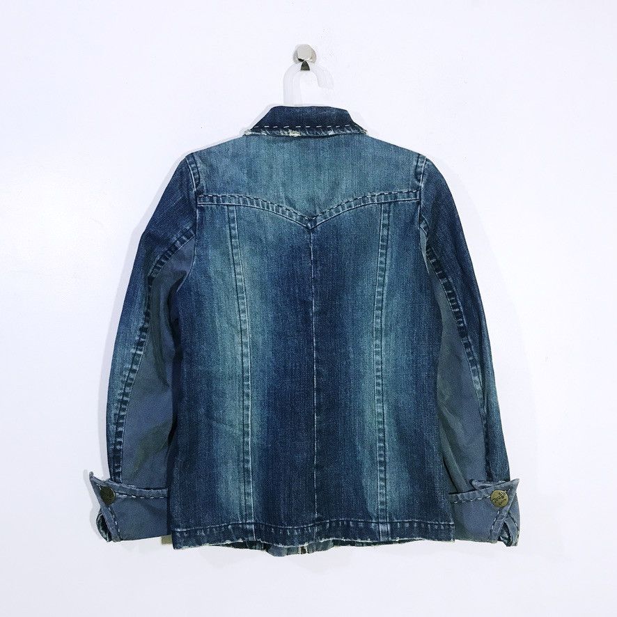 Japanese Brand Touch Jeansmith Rugged Denim Trucker Jacket Size XS / US 0-2 / IT 36-38 - 2 Thumbnail