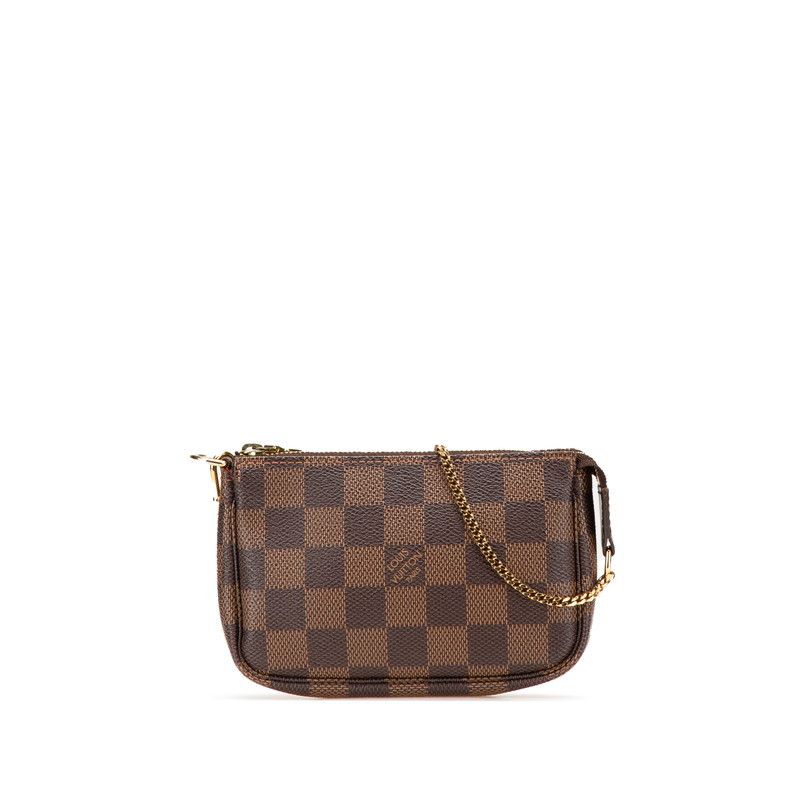 Louis Vuitton Louis Vuitton Mini Pochette Accessoires Damier Accessory Pouch Canvas Clutch Bag N58009 in Brown, Women's