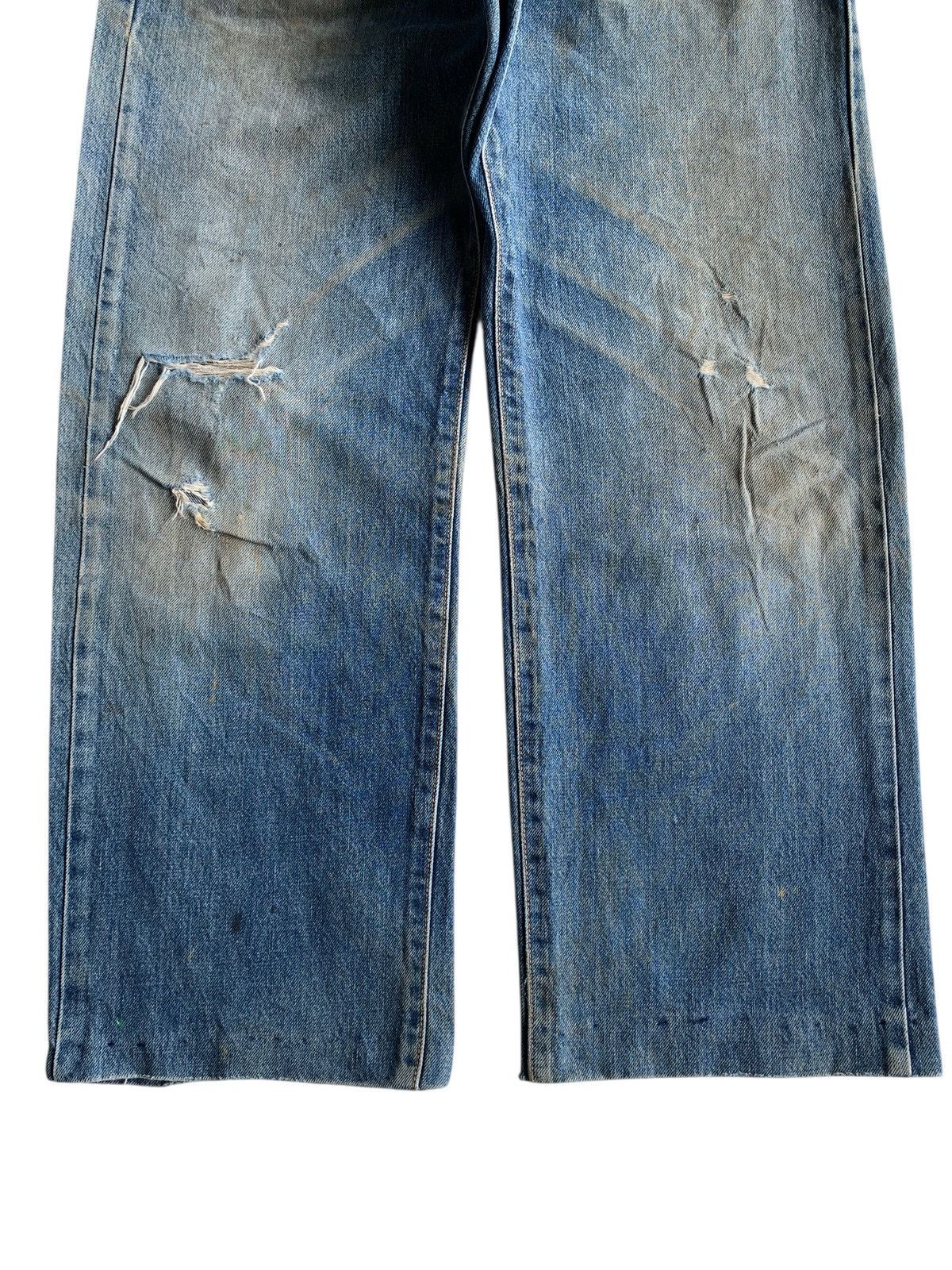 If Six Was Nine VINTAGE EDWIN 505 SELVEDGE BAGGY MUDWASH DISTRESSED DENIM Size US 29 - 6 Thumbnail