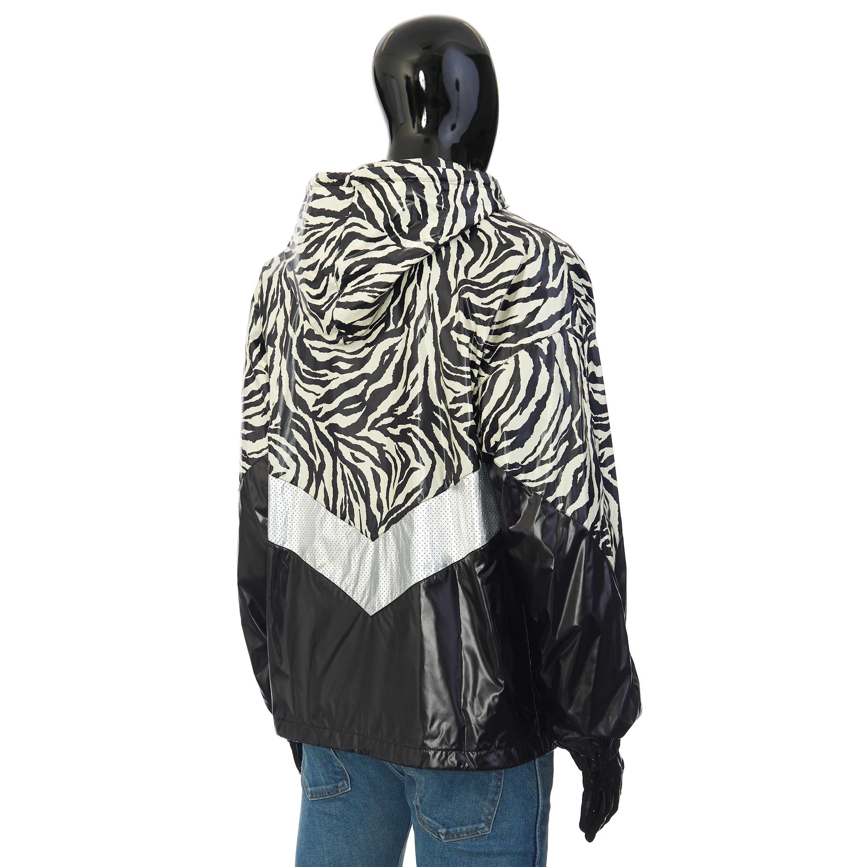 Celine Loose Cut Jacket With Zebra Look & Nylon Coating Size US M / EU 48-50 / 2 - 10 Thumbnail