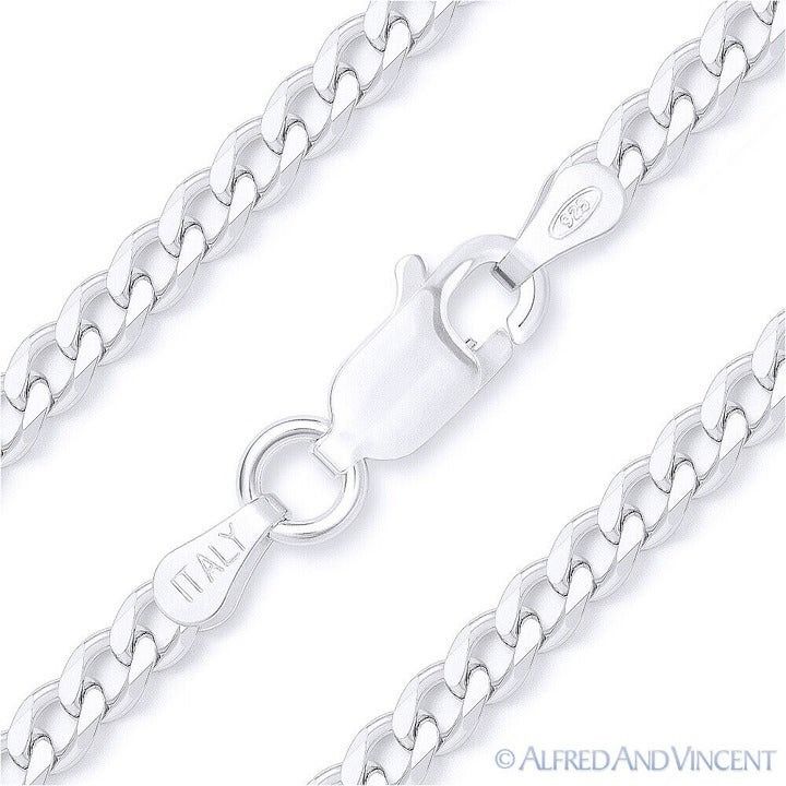 Other Cuban / Curb Link Chain Bracelet in .925 Sterling Silver Size ONE SIZE - 1 Thumbnail