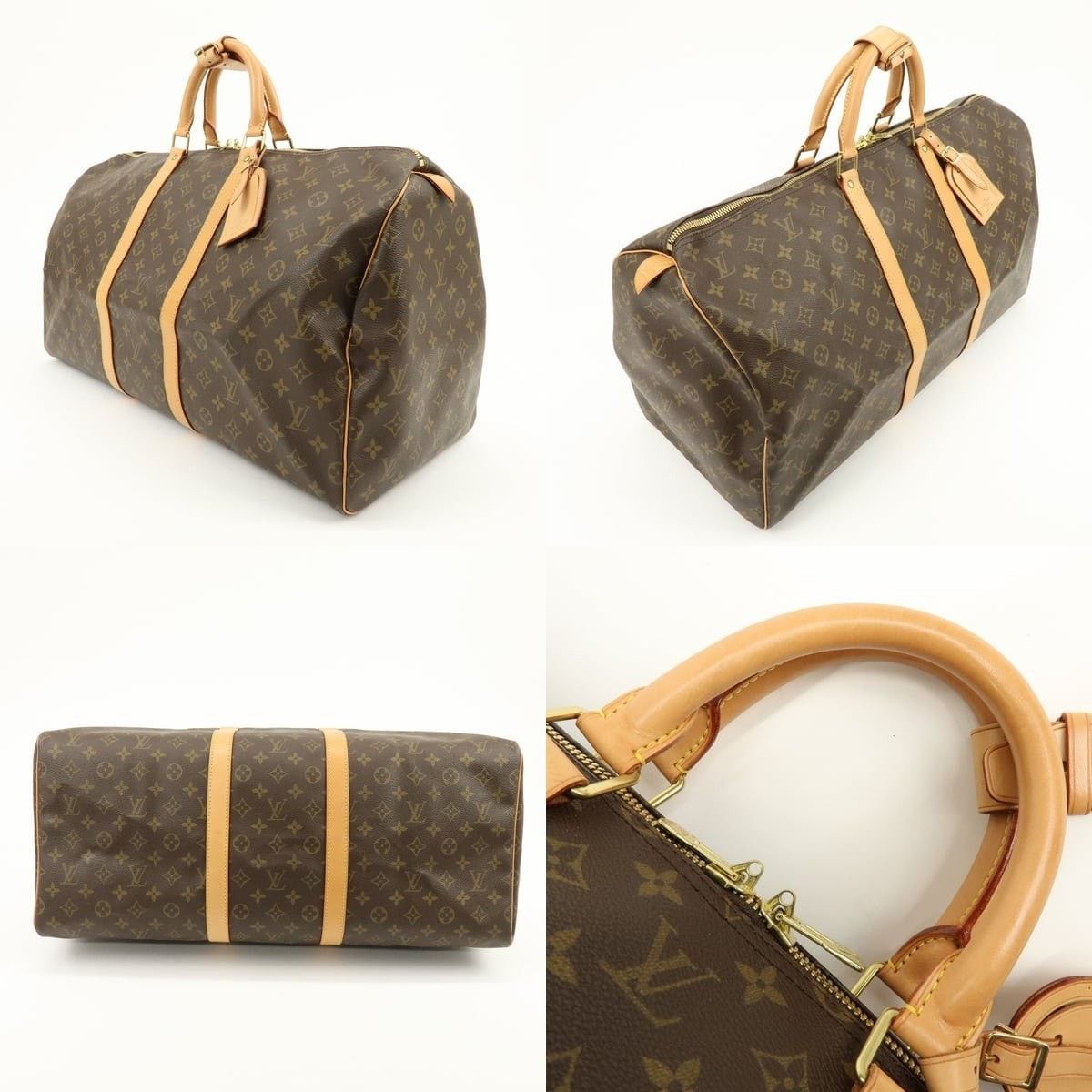 Louis Vuitton Louis Vuitton Monogram Keepall 55 Duffle Bag Size ONE SIZE - 3 Thumbnail