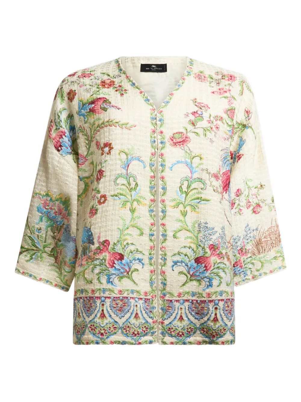 Etro PRINTED SHORT SLEEVES BLOUSE Size ONE SIZE - 1 Thumbnail