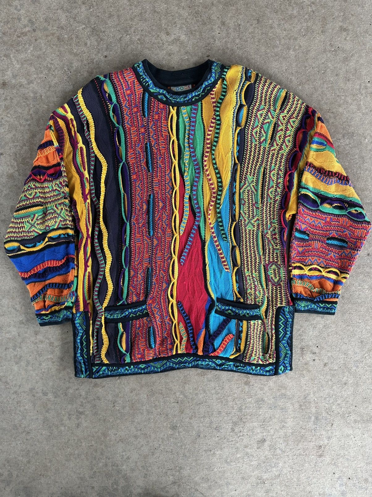 COOGI AUSTRALIA 3Dニット Coogi × Man Made In Australia × Vintage Vintage COOGI Australia
