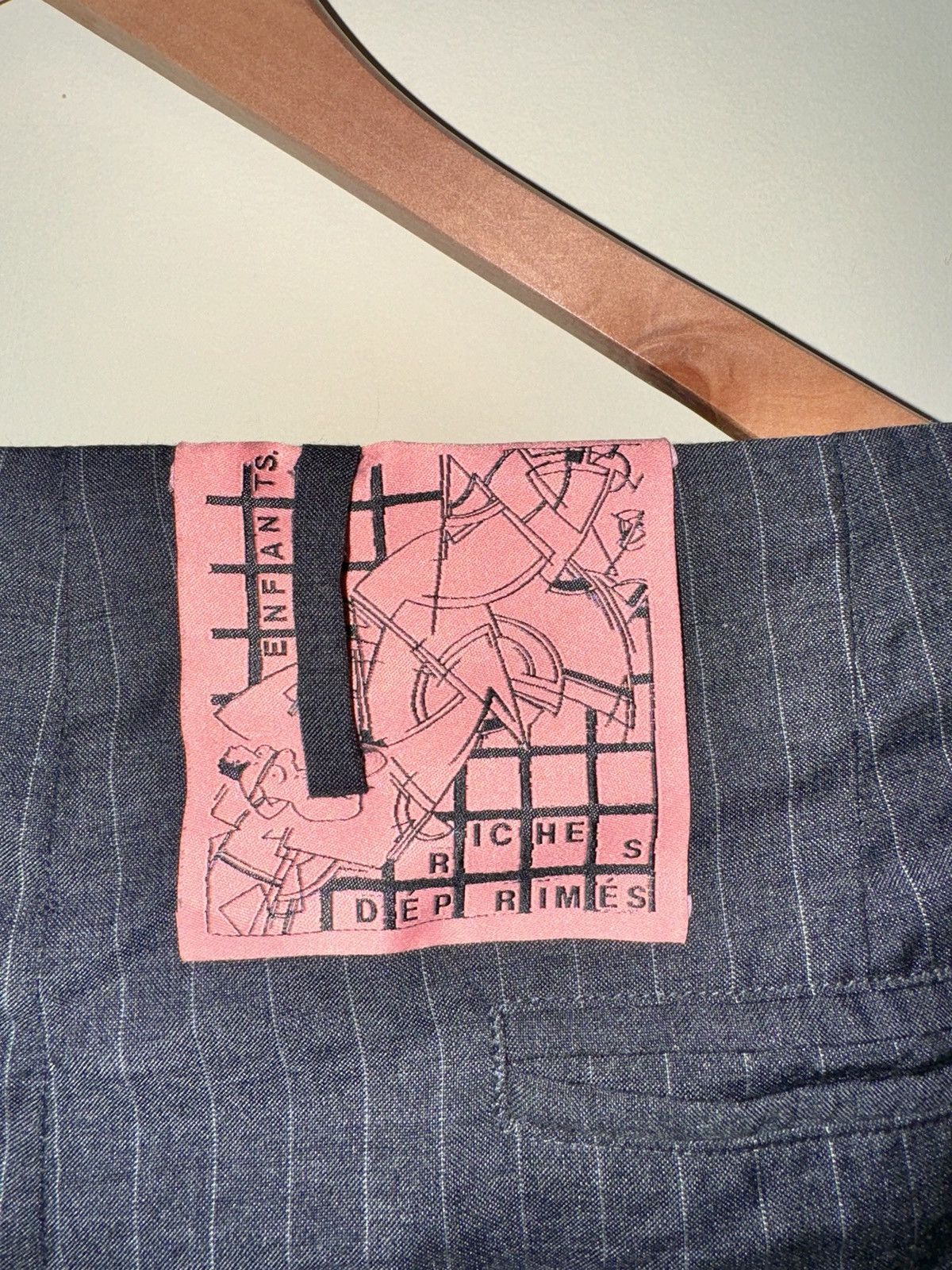 Enfants Riches Deprimes ERD Grey Pinstripe Assemblage Pleated Trousers Size US 36 / EU 52 - 3 Thumbnail