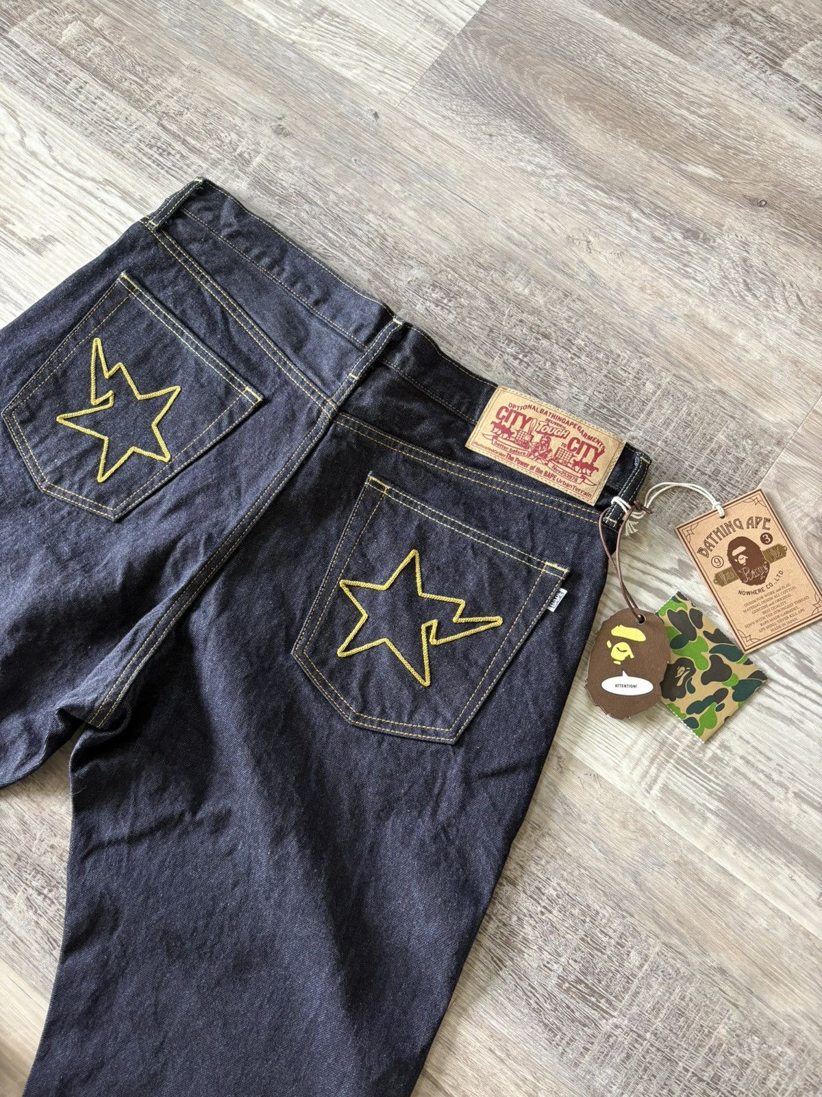 Bape Bape Indigo STA Regular Fit 13oz Denim Jeans Size US 36 / EU 52 - 2 Thumbnail