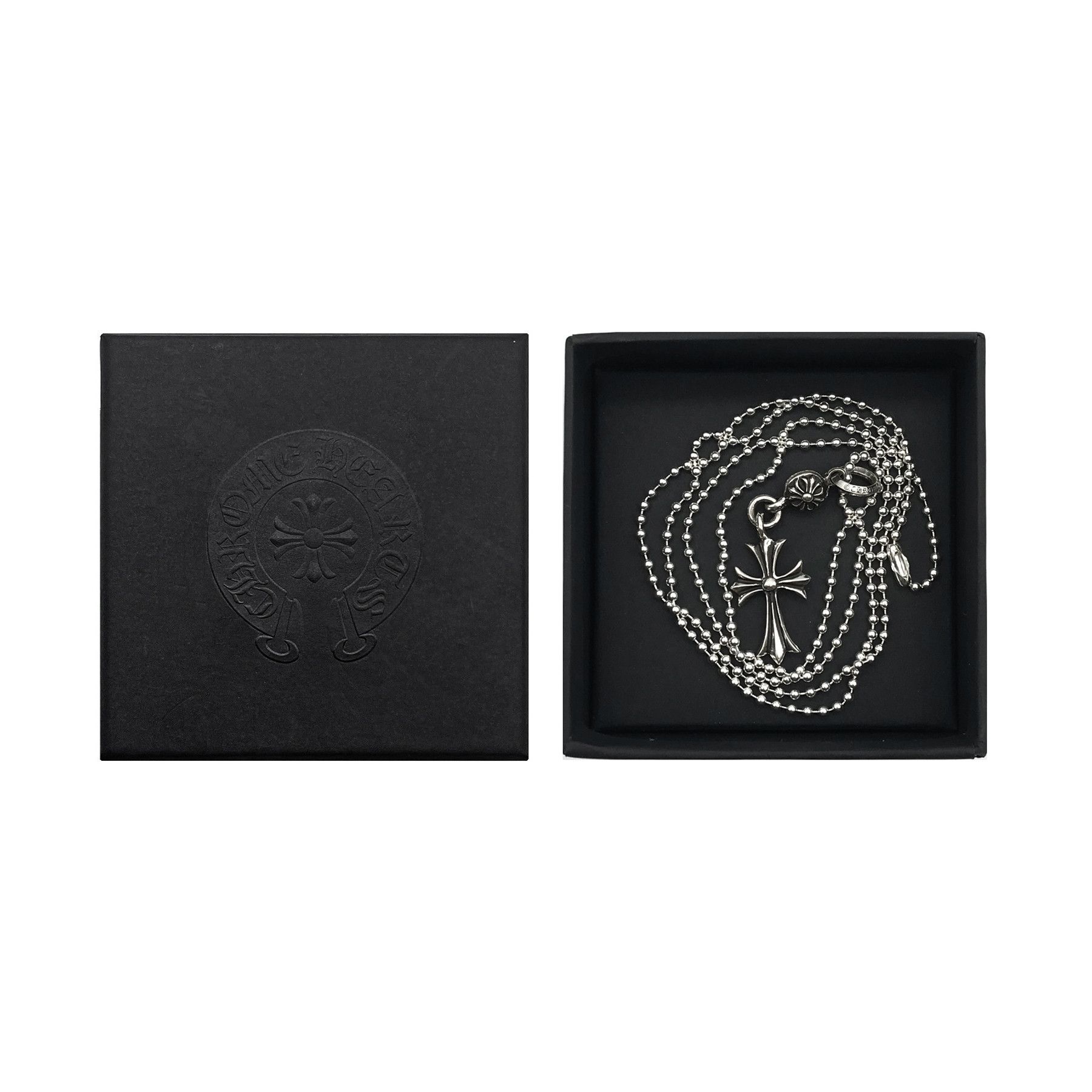 Chrome Hearts Chrome Hearts Silver 1 Ball Tiny Cross Ball Necklace Size ONE SIZE - 4 Thumbnail