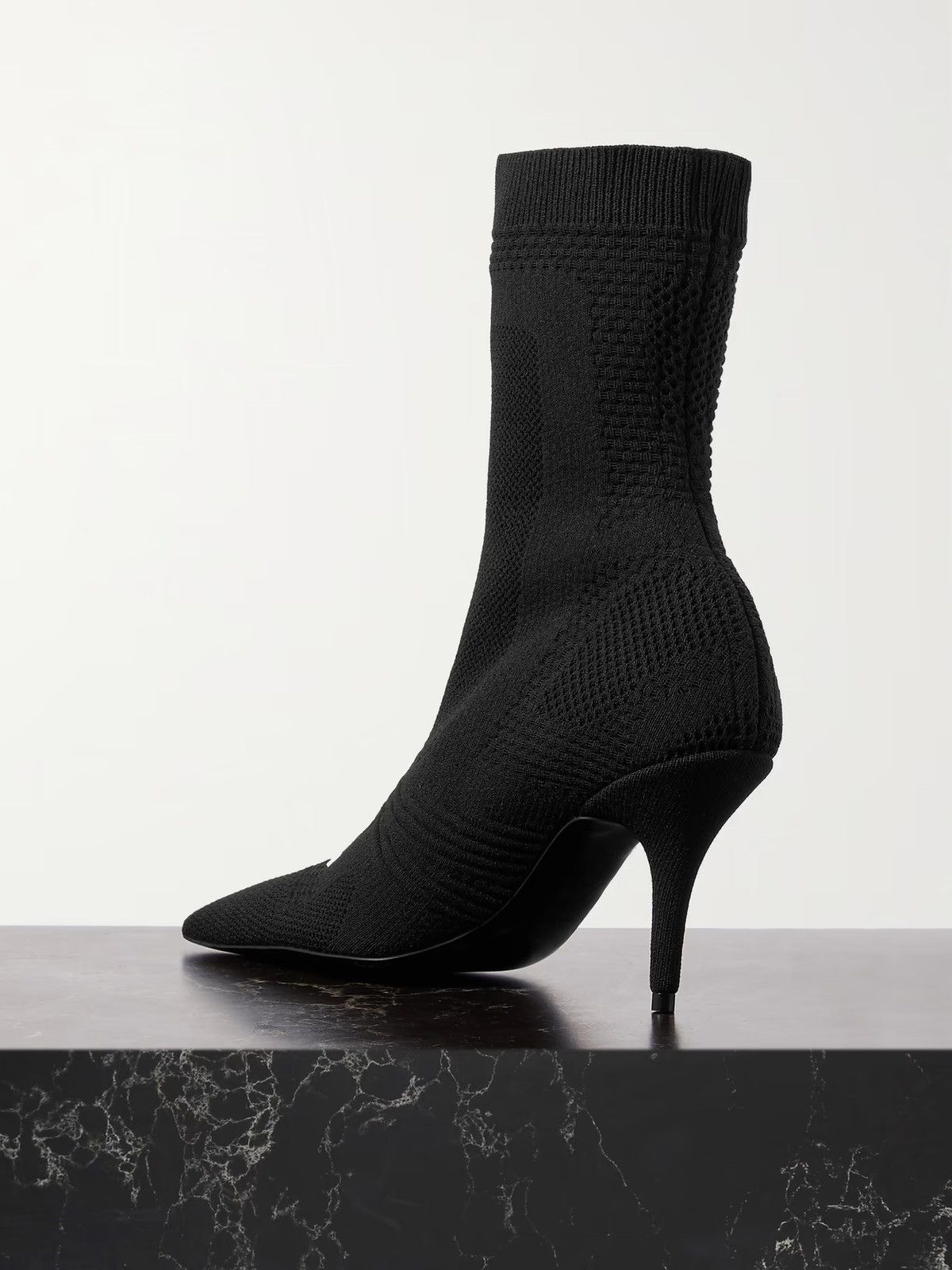 Balenciaga Balenciaga Women's Knife 2.0 Knit High Heel Booties Size US 5.5 / IT 35.5 - 3 Thumbnail