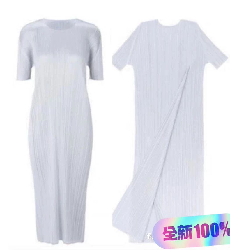 Issey Miyake Issey Miyake Ice grey dress Size L / US 10 / IT 46 - 1 Thumbnail