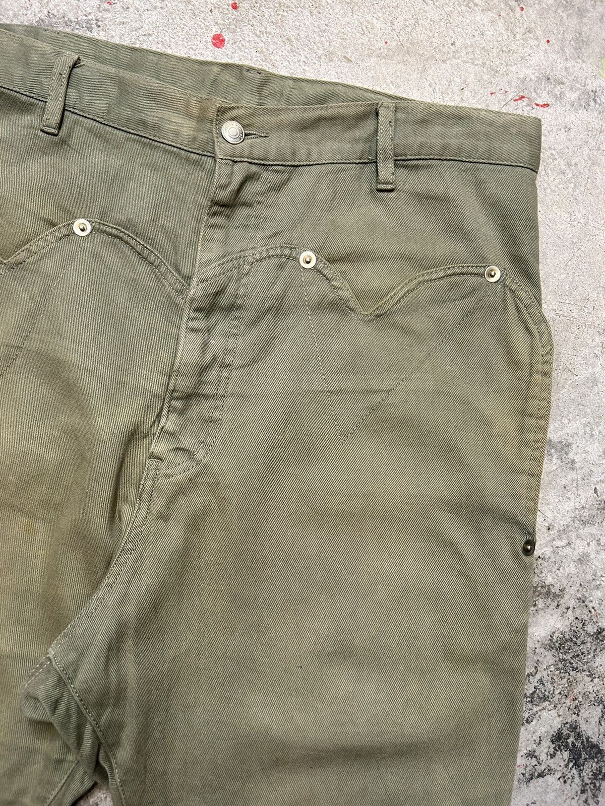Issey Miyake Mercibeaucoup by Issey Miyake Green Trousers Size US 32 / EU 48 - 9 Thumbnail