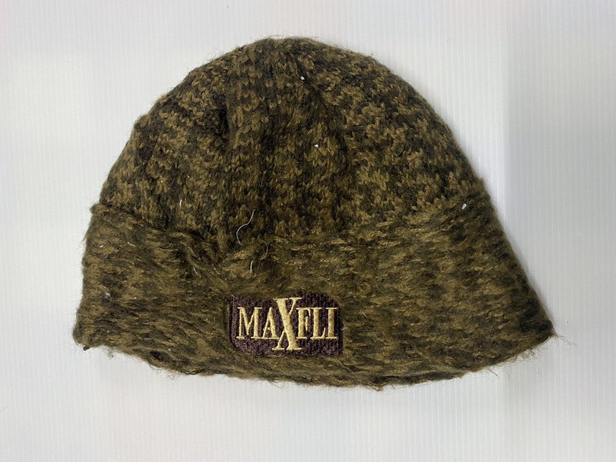 Japanese Brand Maxfli Embroidery Knitted Beanie Hat Size ONE SIZE - 1 Thumbnail