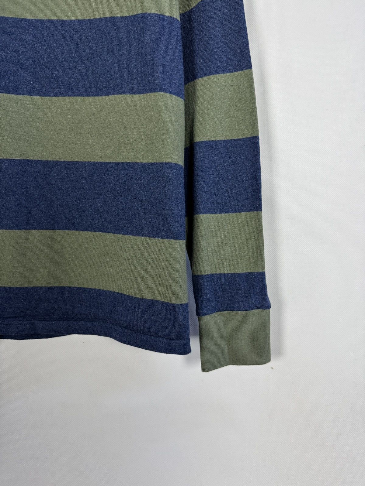 Gant GANT Polo Long Sleeve Striped Rugby Shirt Made in India Sz L Size US L / EU 52-54 / 3 - 5 Thumbnail