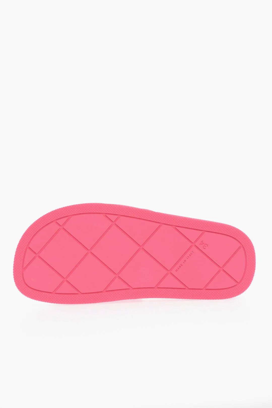 Bottega Veneta og1mm0426 Matte Rubber Sliders in Pink Size US 4 / IT 34 - 5 Thumbnail