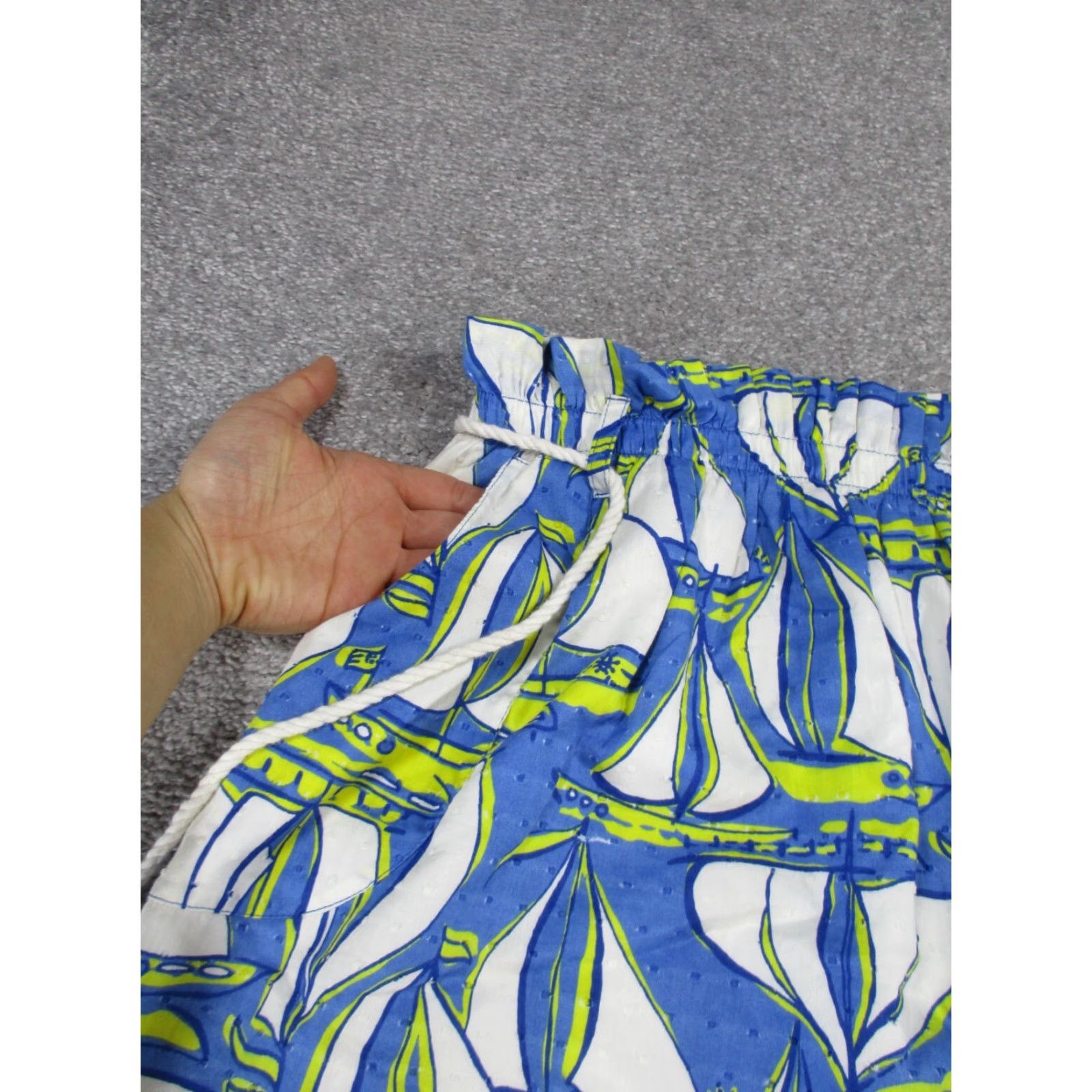 Lilly Pulitzer Lilly Pulitzer Skirt Womens XS Blue White Sailboats A-Line Cotton Polyester Short 90s? Size 26" / US 2 / IT 38 - 2 Thumbnail