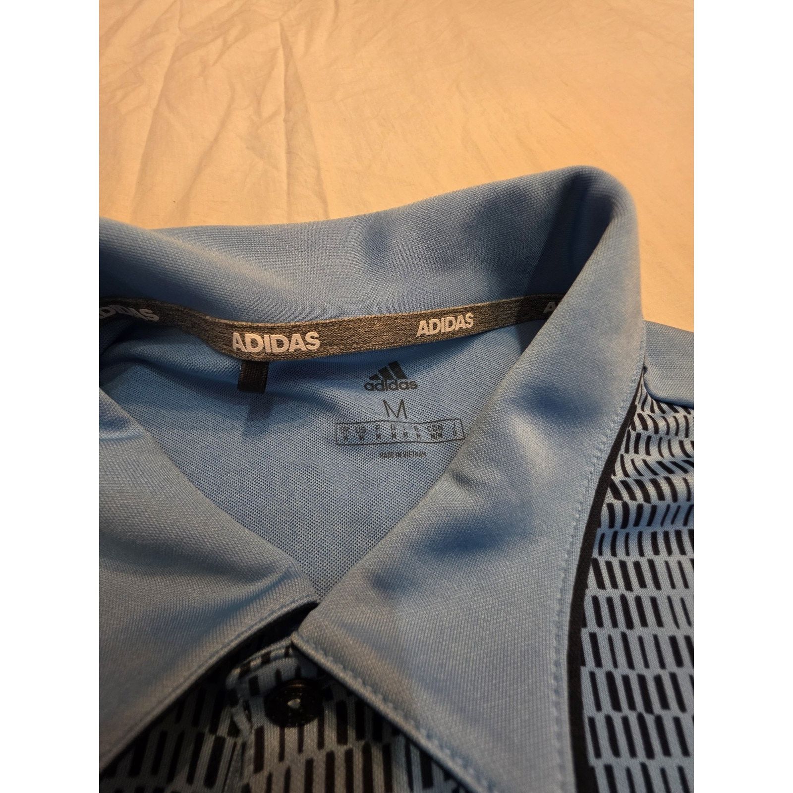 Adidas Adidas Men's Size Medium Short Sleeve 3 Button Blue Golf Size US M / EU 48-50 / 2 - 4 Thumbnail