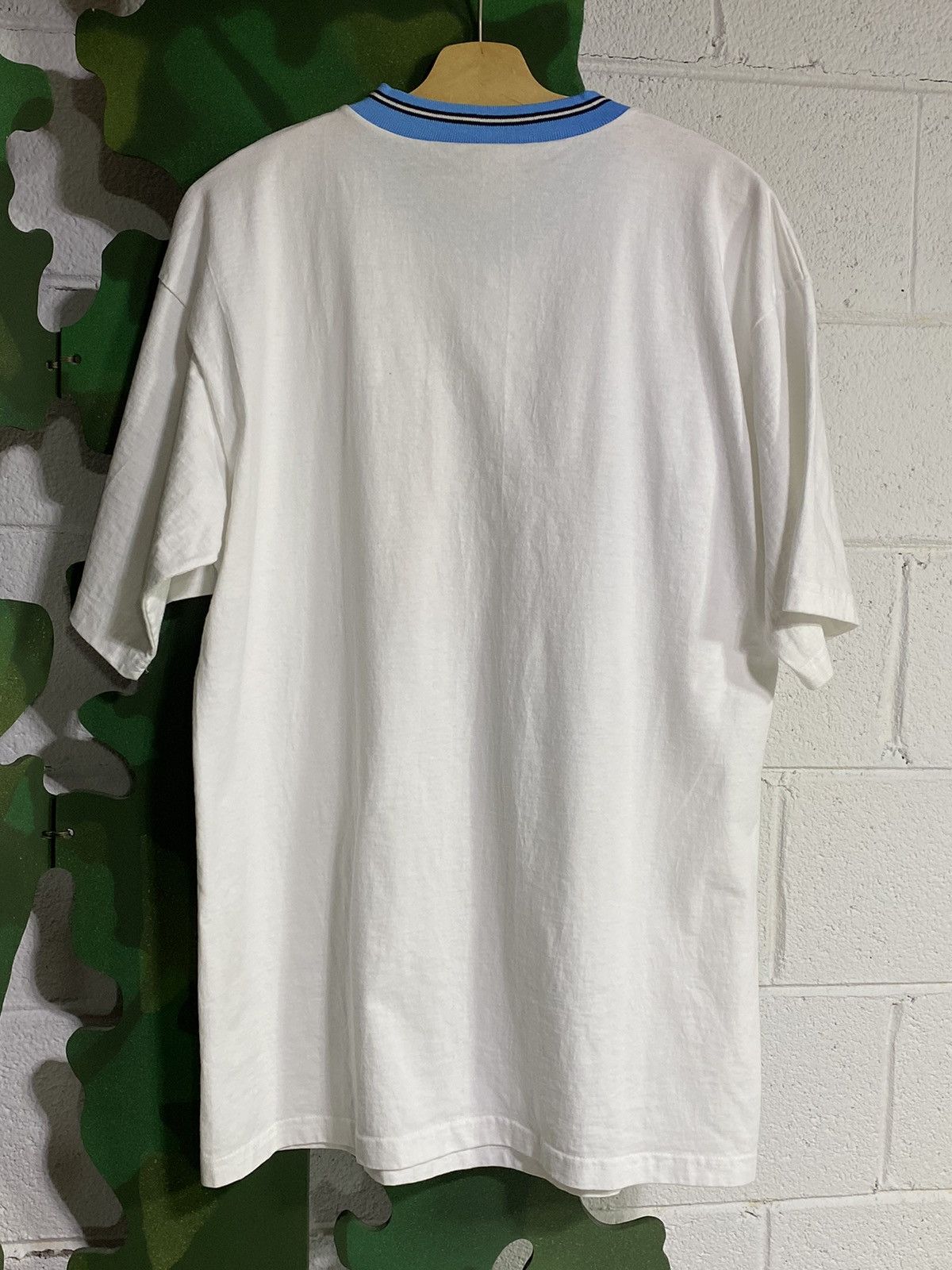 Giant × Vintage White Zombie V-neck ringer t-shirt (sz L) Giant