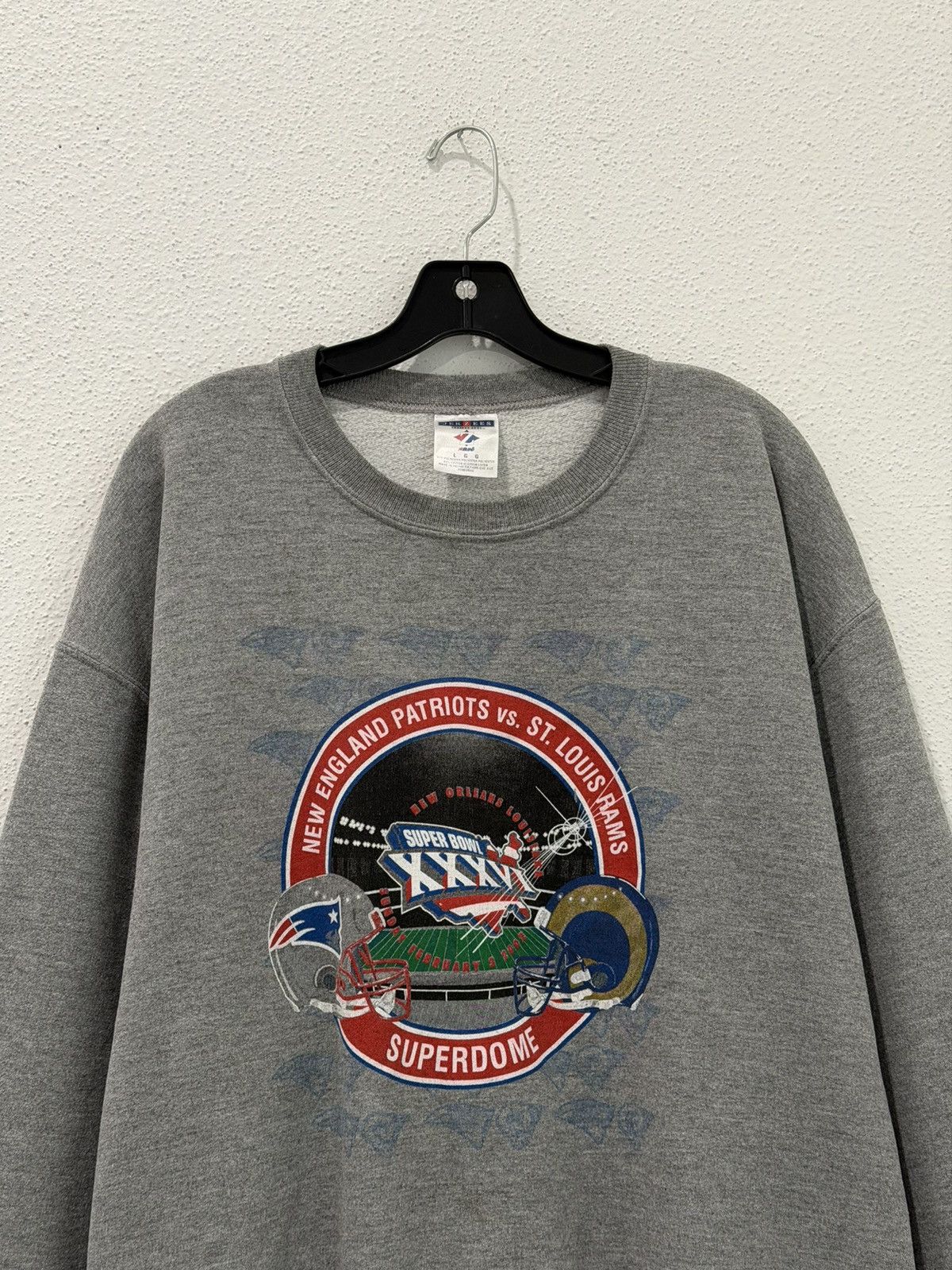 NFL Vintage 2002 Super Bowl XXXVI Patriots Vs Rams Crewneck Larg Size US L / EU 52-54 / 3 - 2 Thumbnail