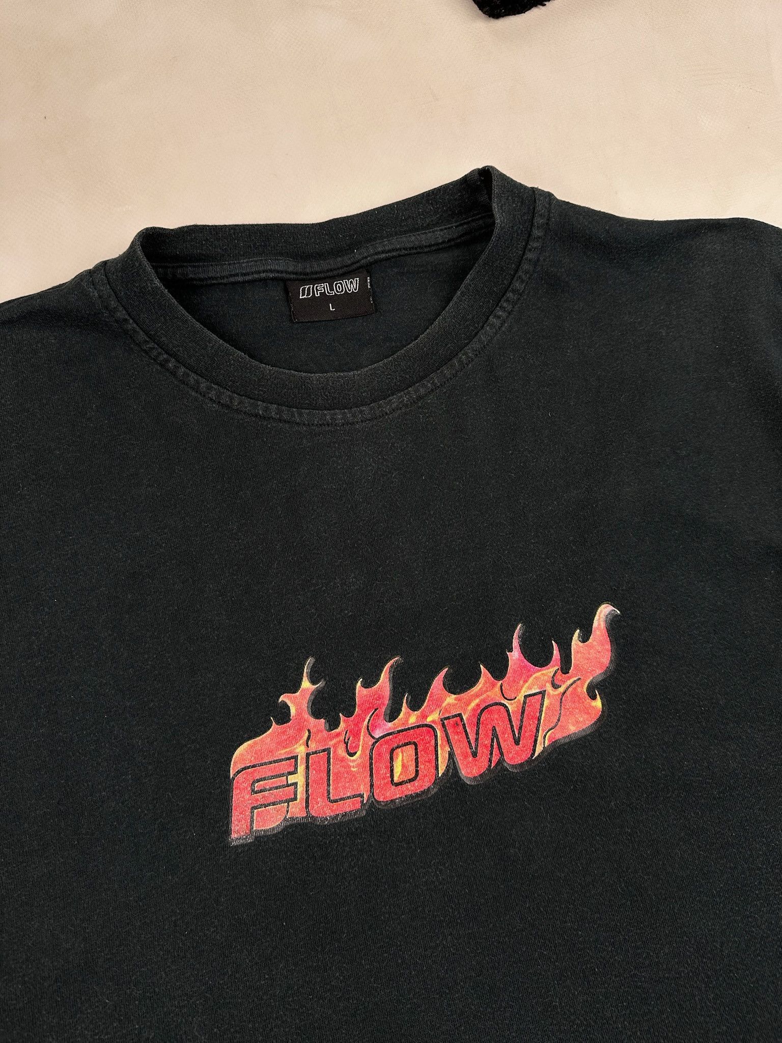 Vintage Vintage Flame LongSleeve Shirt skate y2k Size US XL / EU 56 / 4 - 4 Thumbnail