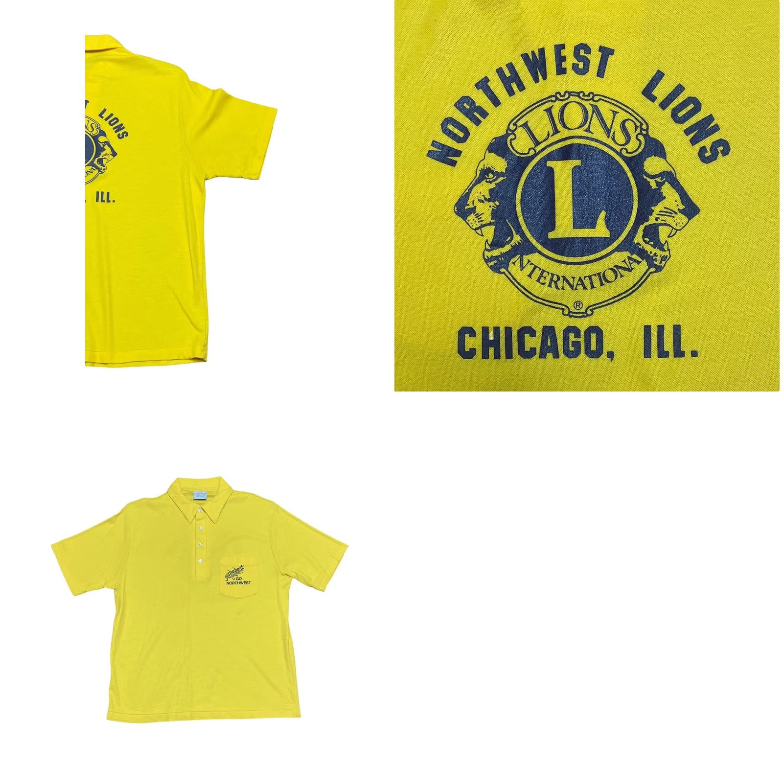 Vintage VINTAGE ScreenMates Yellow Polo Shirt L Men’s USA Lions 80s Polo Shirt Short Sleeve Button-Down Collar Polo Mens Yellow Lions USA 80’s Size US L / EU 52-54 / 3 - 9 Thumbnail