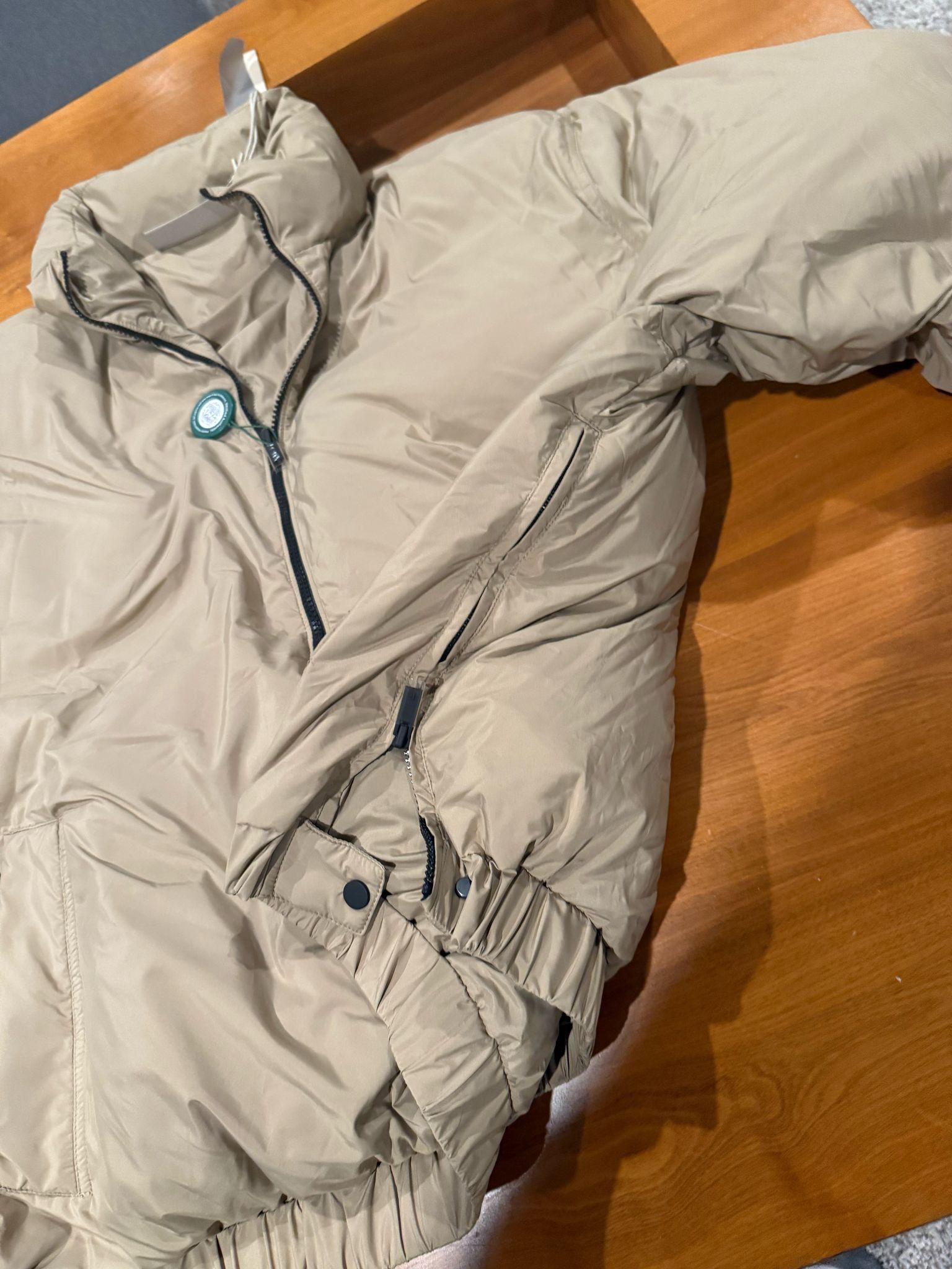 Essentials × Fear of God Fear of god essentials half zip puffer oak Size US L / EU 52-54 / 3 - 2 Thumbnail