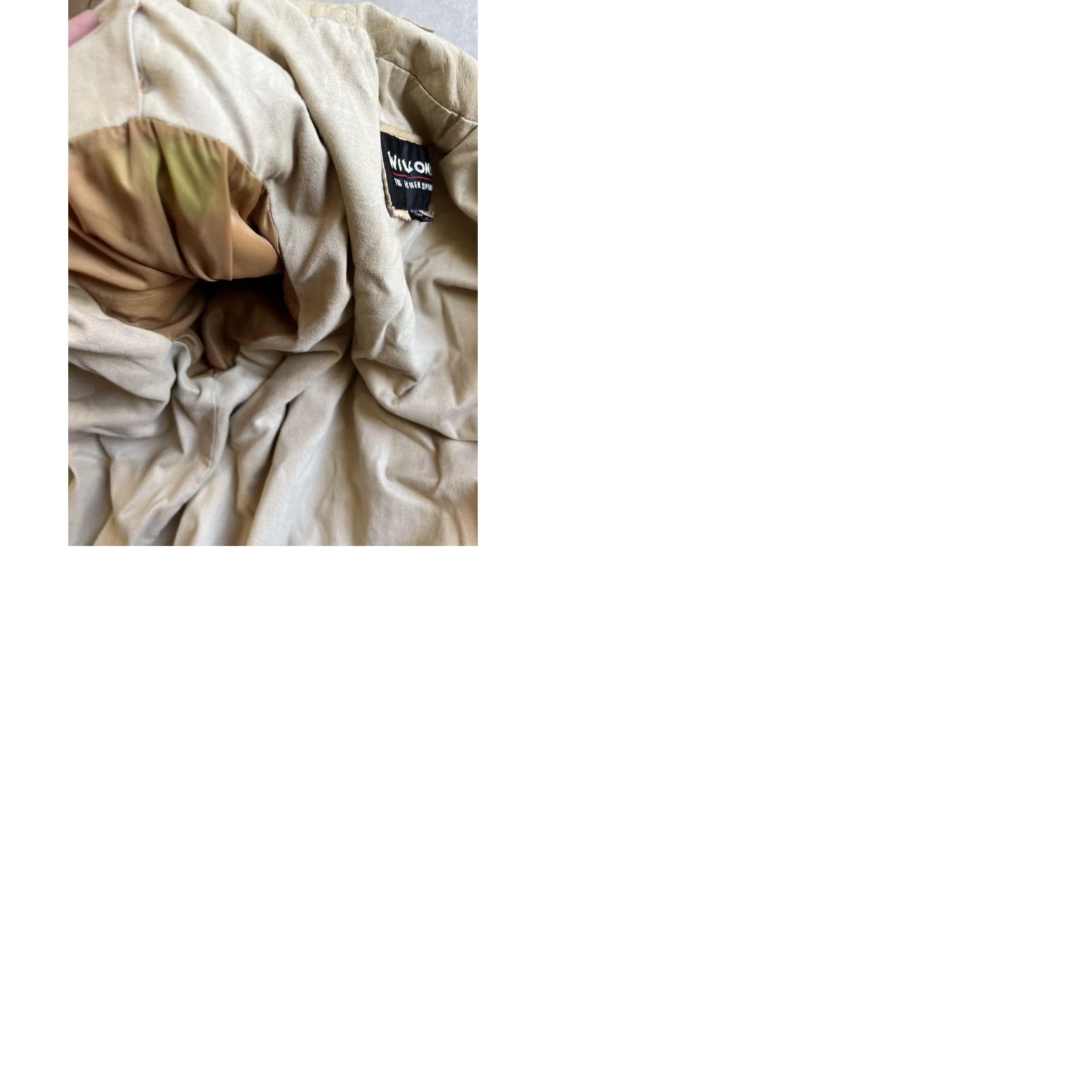 Vintage VINTAGE Wilsons Leather Jacket Mens Large Beige Bomber Elastic Hem Size US L / EU 52-54 / 3 - 11 Thumbnail