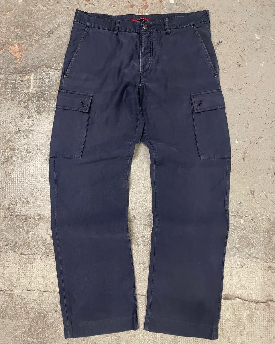 Prada × Vintage AW2006 Prada Navy Straight Relaxed Cargo Pants Size US 34 / EU 50 - 1 Thumbnail