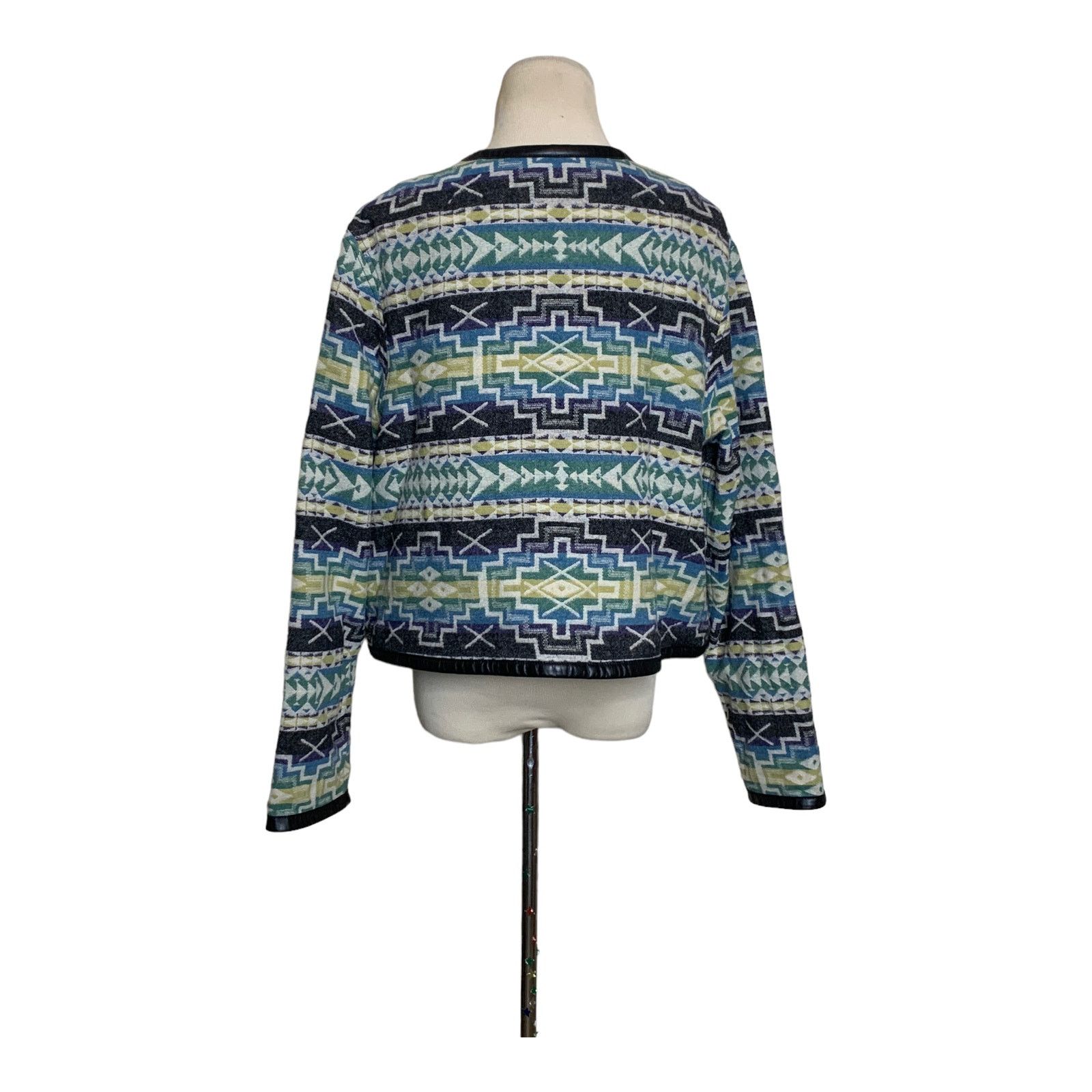 Pendleton Pendleton Blue Green Southwest Wool Cropped Shrug Jacket XL Size XL / US 12-14 / IT 48-50 - 2 Thumbnail