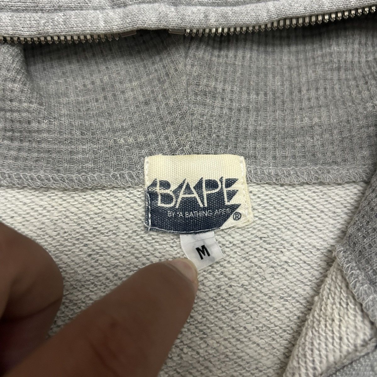 Bape × Swarovski Vintage Bape Swarovski College Logo Full Zip Hoodie Size US M / EU 48-50 / 2 - 12 Thumbnail