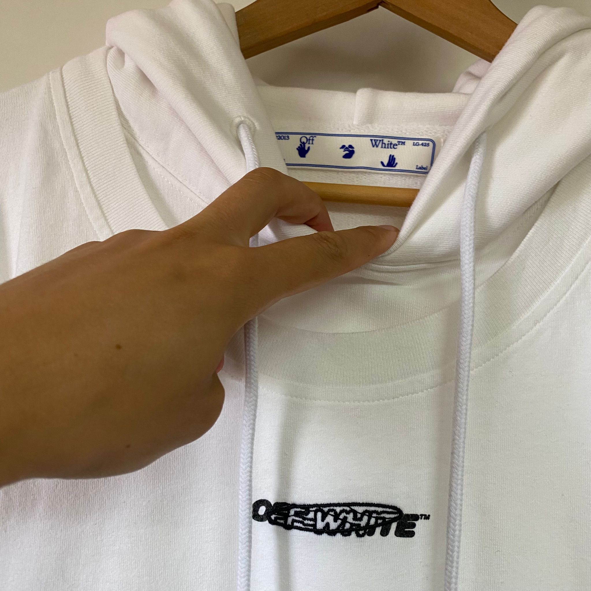 Off-White White Double Layer Barrel Worker Arrows Oversized Hoodie Size US XXL / EU 58 / 5 - 2 Thumbnail
