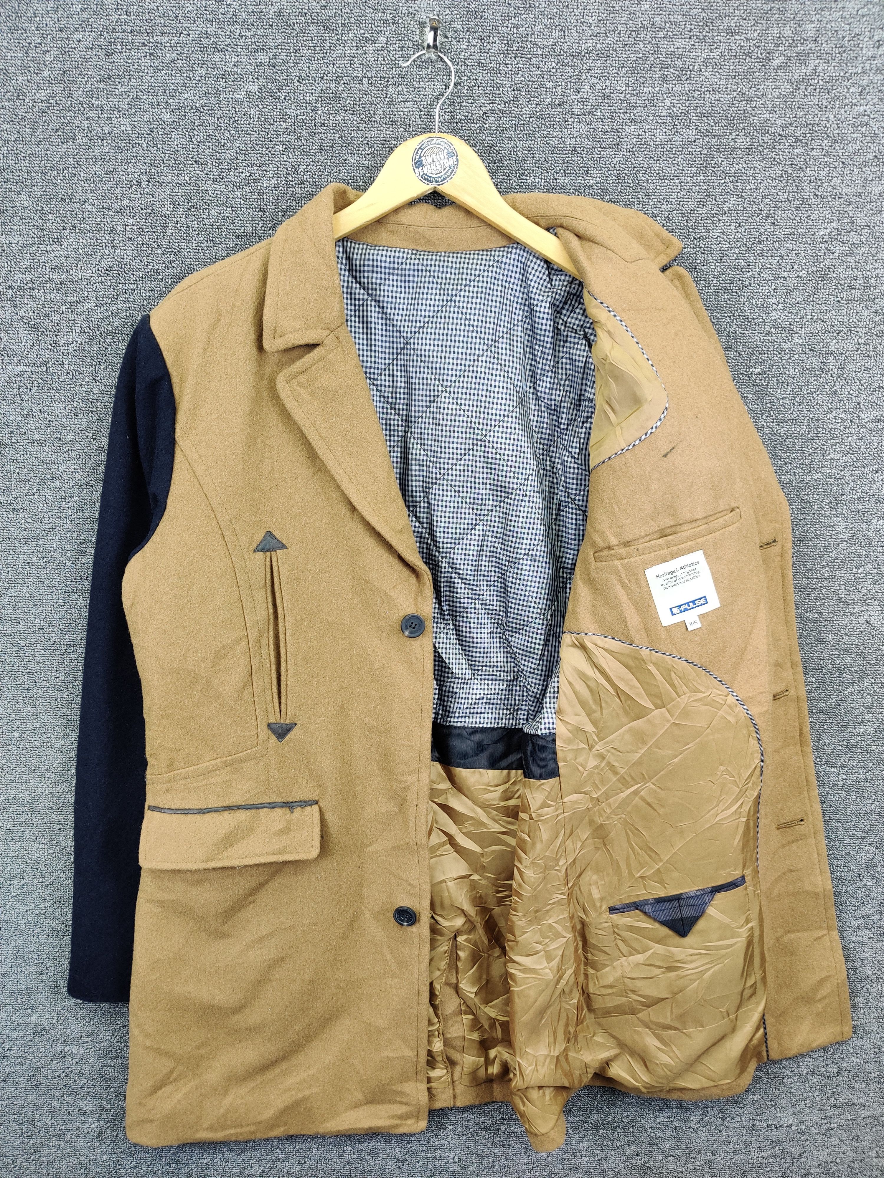 Japanese Brand Vintage D Pulse Wool Coat Jacket Size US M / EU 48-50 / 2 - 7 Thumbnail