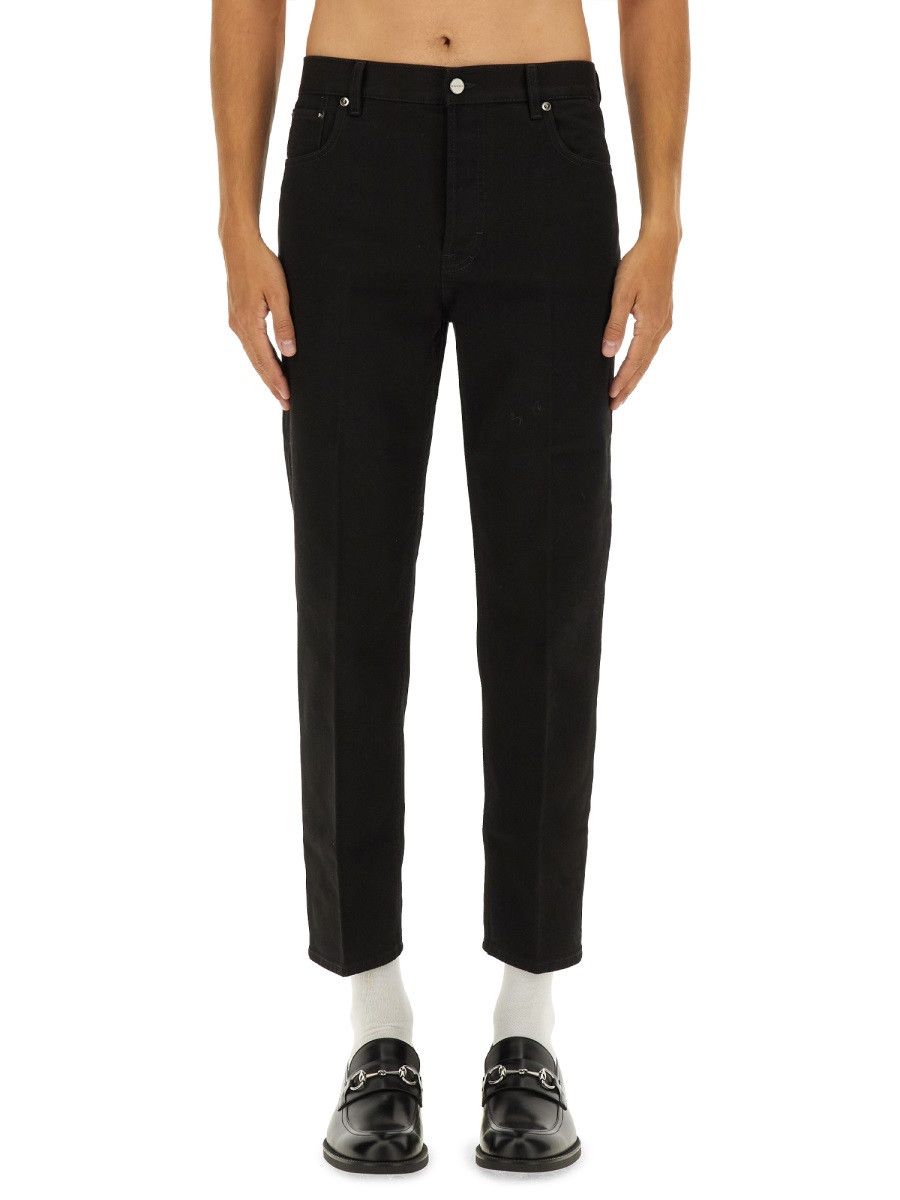 Gucci GUCCI SLIM FIT PANTS - BLACK (JEANS 33) Size US 33 - 1 Thumbnail