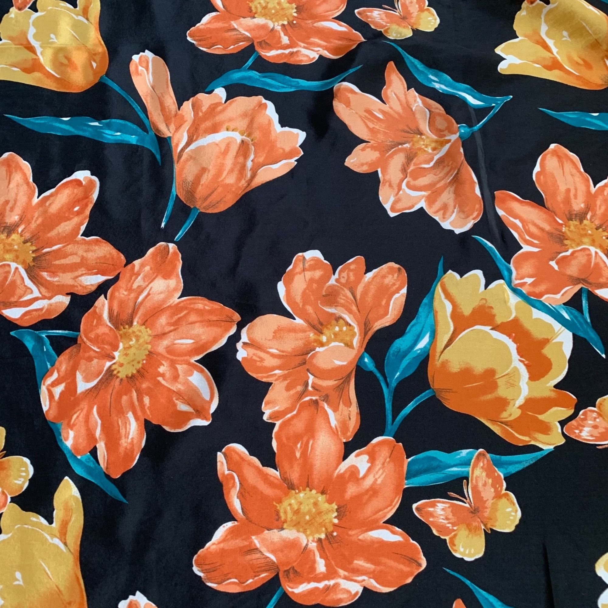 Hanae Mori Vintage Hanae Mori Floral Silk Scarf Size ONE SIZE - 6 Thumbnail