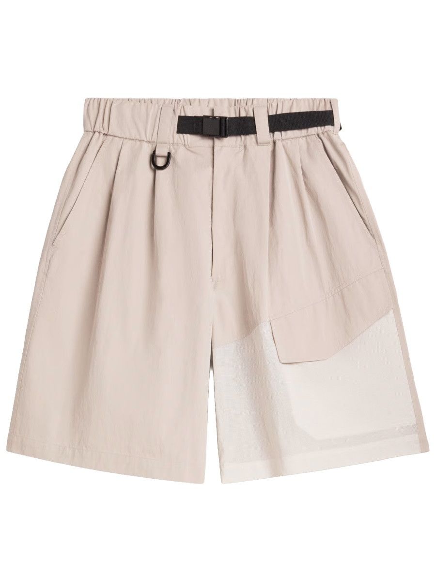Y-3 Y-3 BELTED SHORTS - BEIGE Size US 34 / EU 50 - 1 Thumbnail