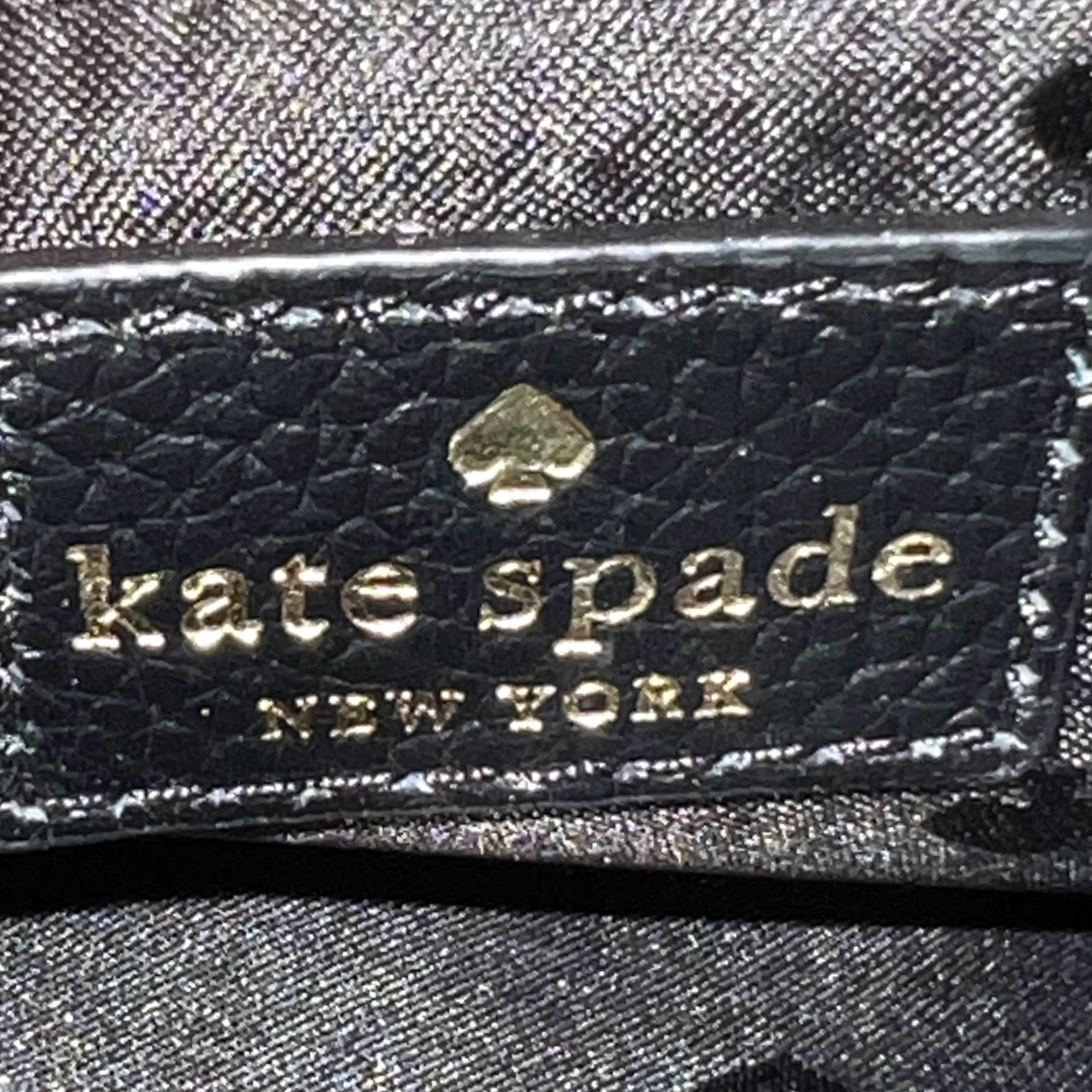 Vintage kate spade new york Black Pebbled Leather Satchel Crossbody Bag Purse Handbag Size ONE SIZE - 7 Thumbnail