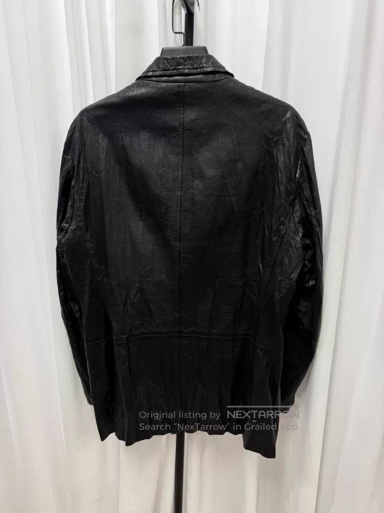 Issey Miyake Issey Miyake Leather Wrinkled Loose Jacket Size US M / EU 48-50 / 2 - 7 Thumbnail