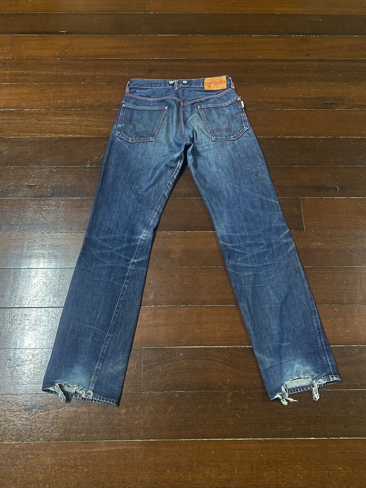 Studio D'Artisan studio d'artisan 480 tokushima denim selvedge distressed Size US 30 / EU 46 - 7 Thumbnail
