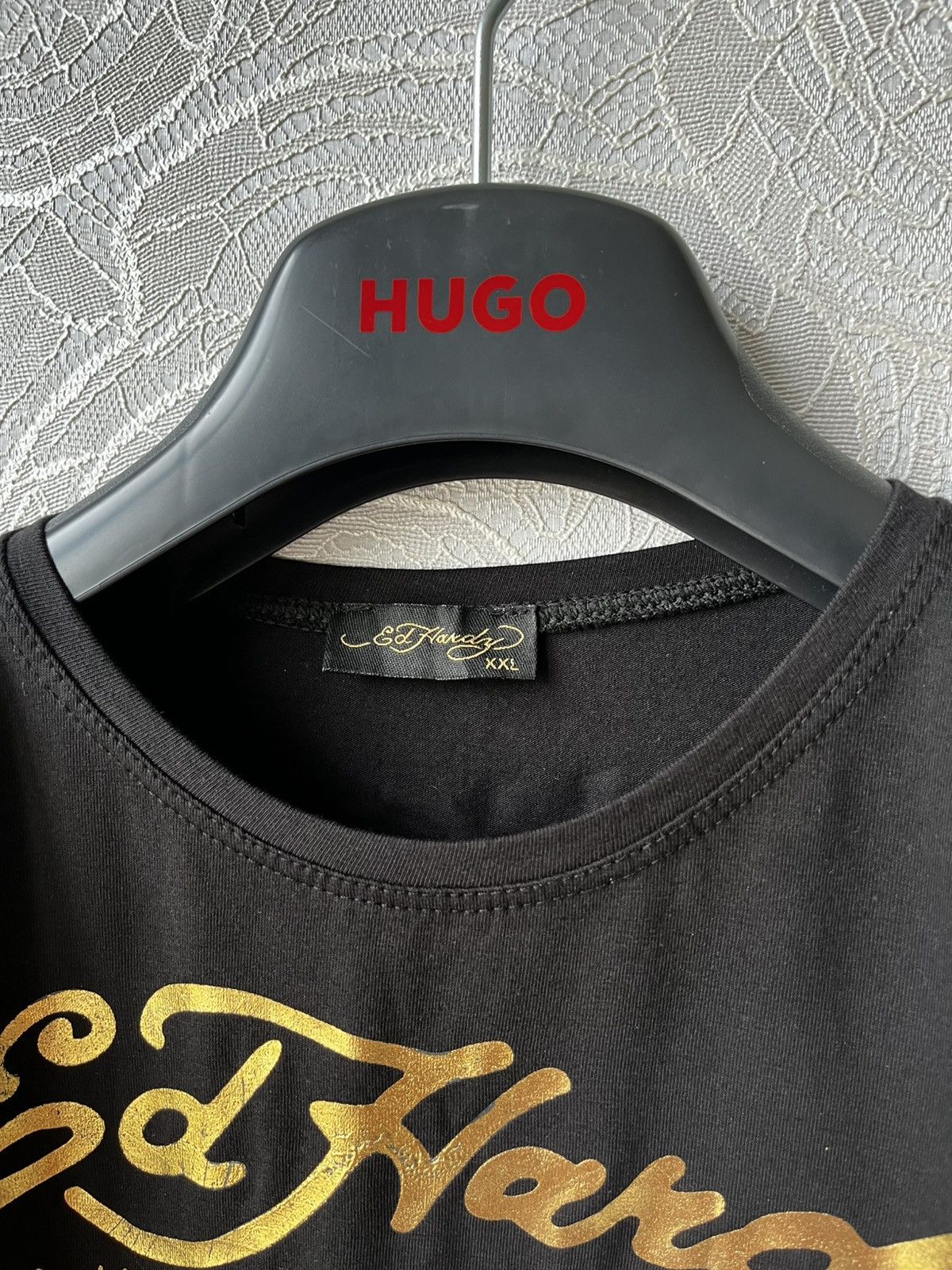 Ed Hardy Vintage Y2k Ed Hardy Skull Gun ☠️ Big Logo Rare T-Shirt 90s Size US L / EU 52-54 / 3 - 6 Thumbnail